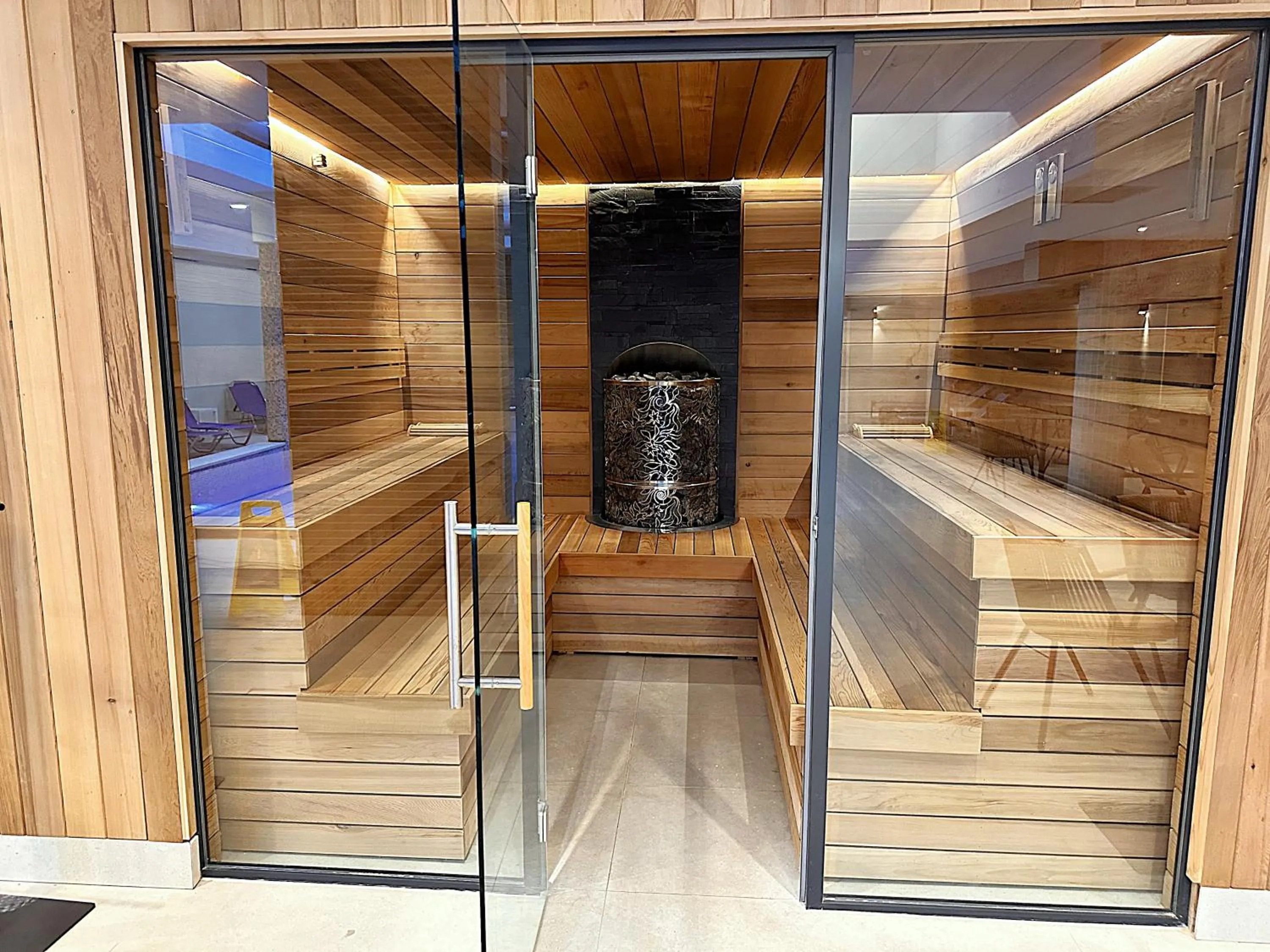 Sauna in Predela 2 Aparthotel