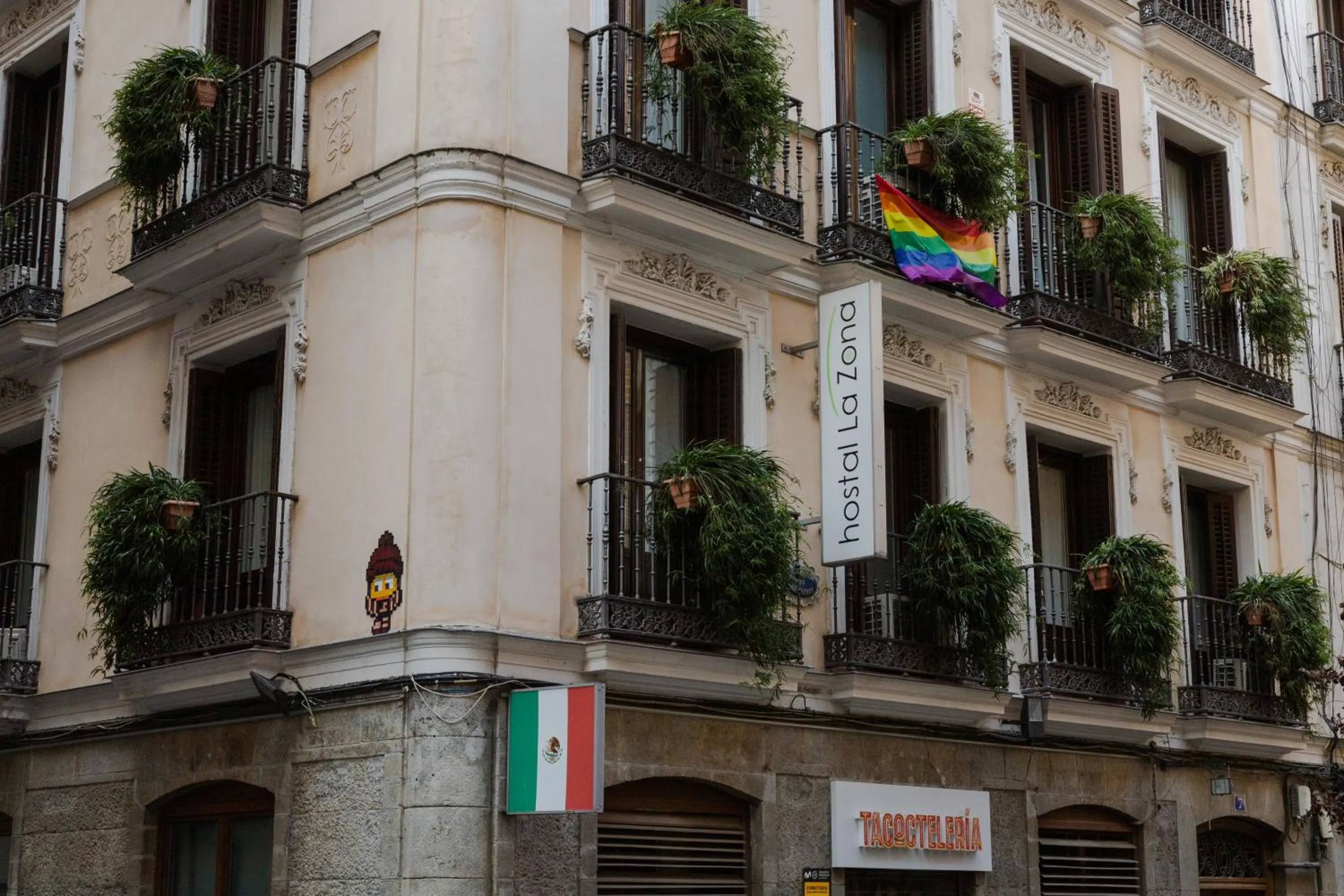 Balcony/Terrace in Hostal La Zona