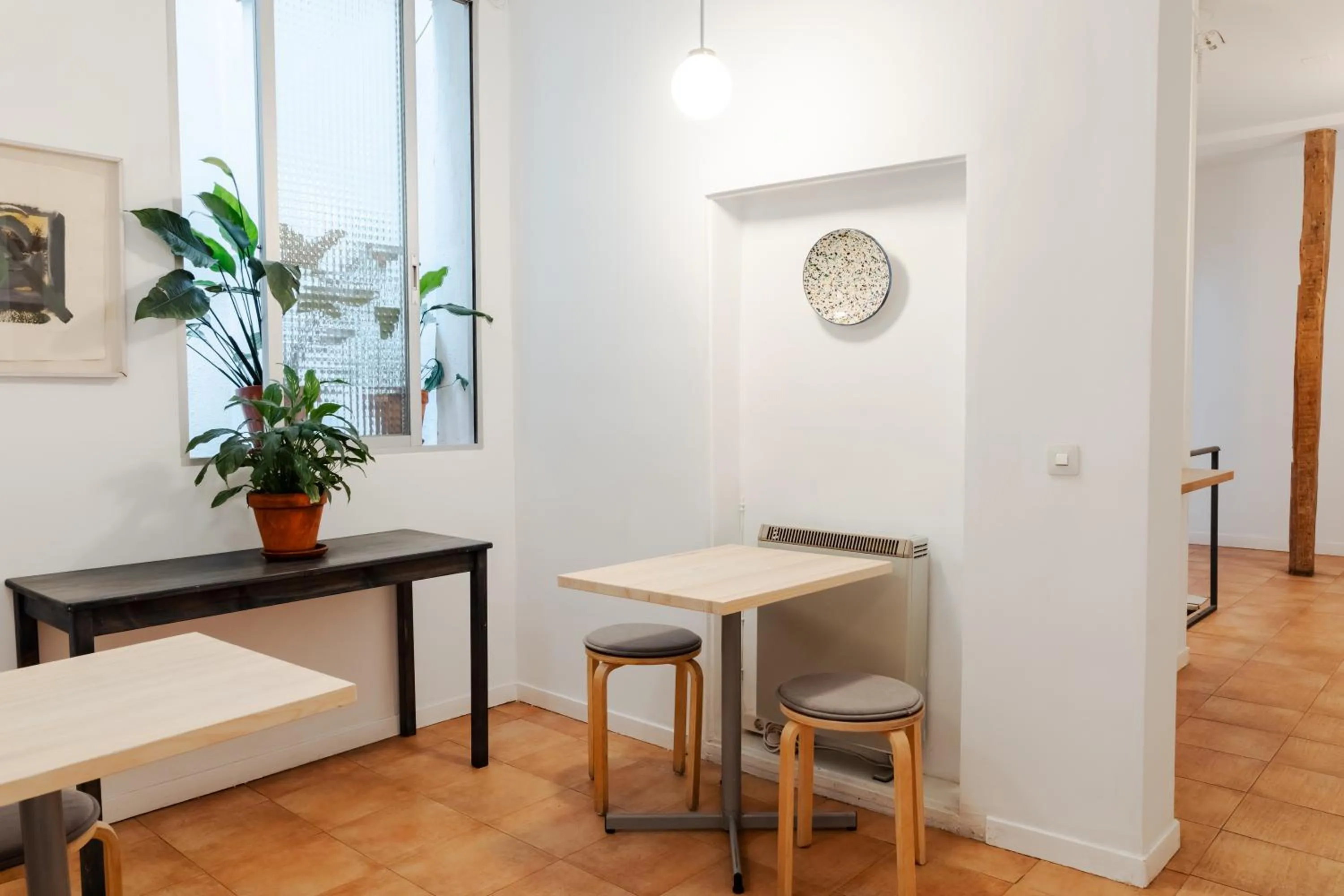 Seating area in Hostal La Zona