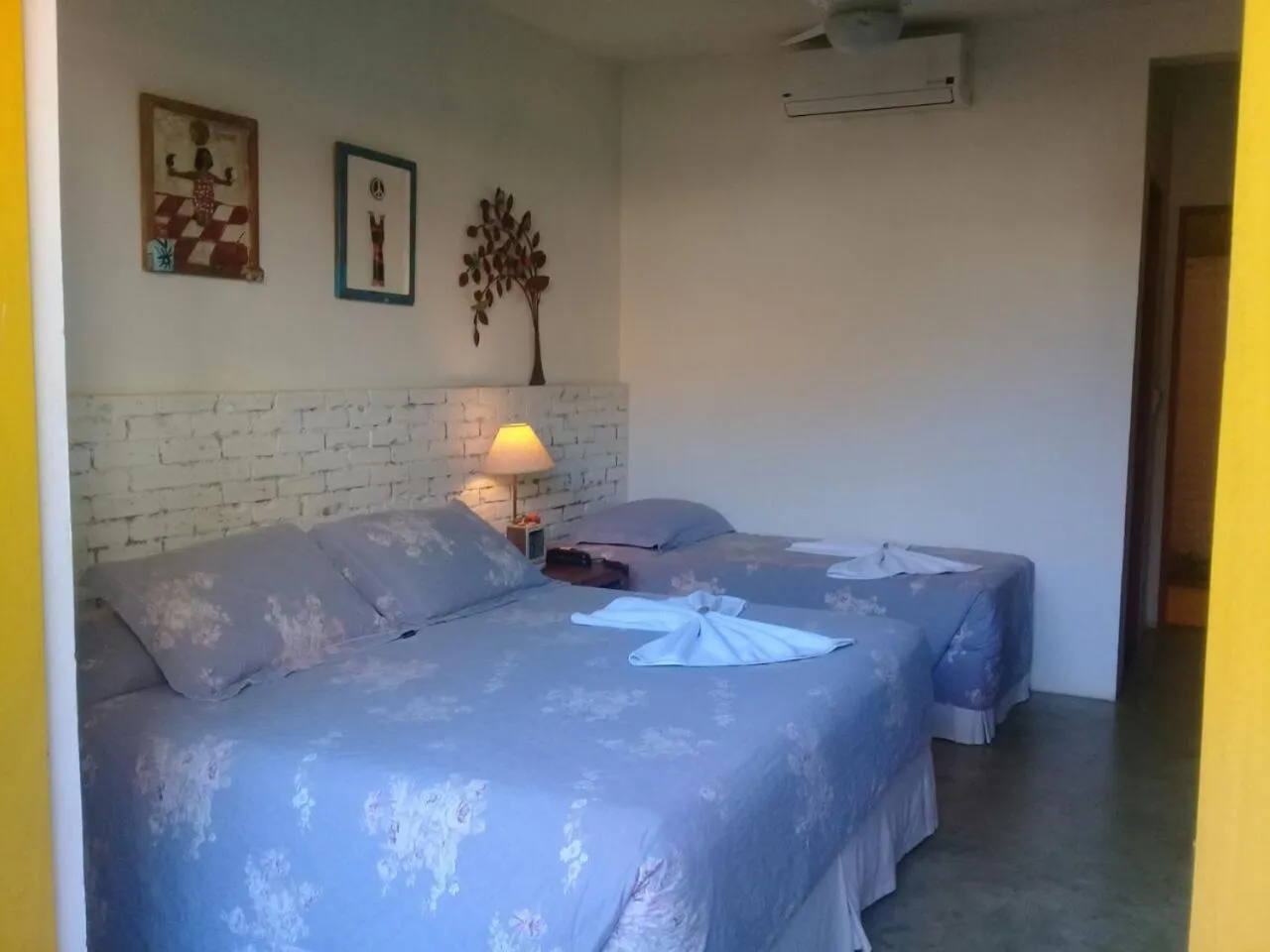 Bed in Pousada Rosa dos Ventos