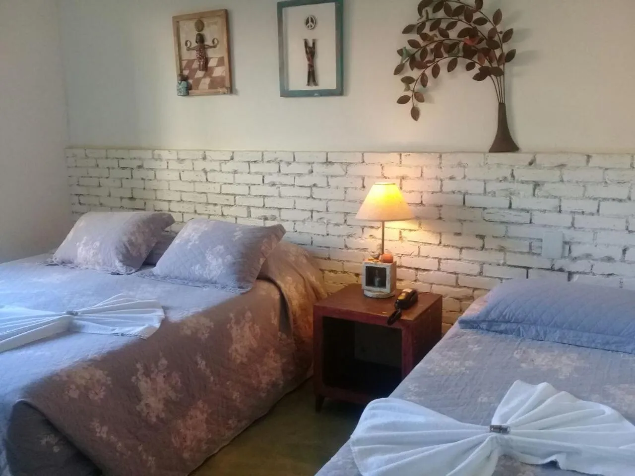 Bed in Pousada Rosa dos Ventos