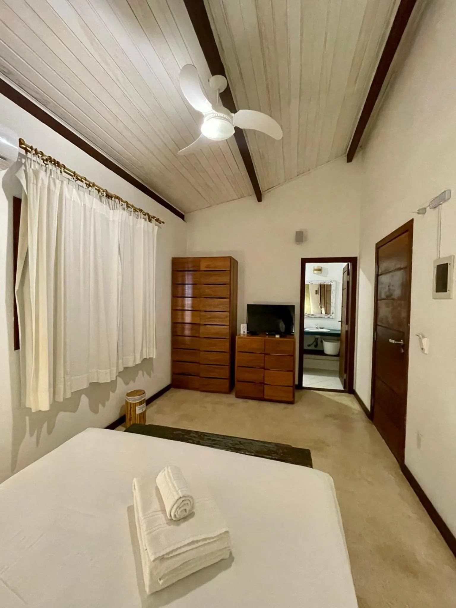 Bed in Pousada Rosa dos Ventos