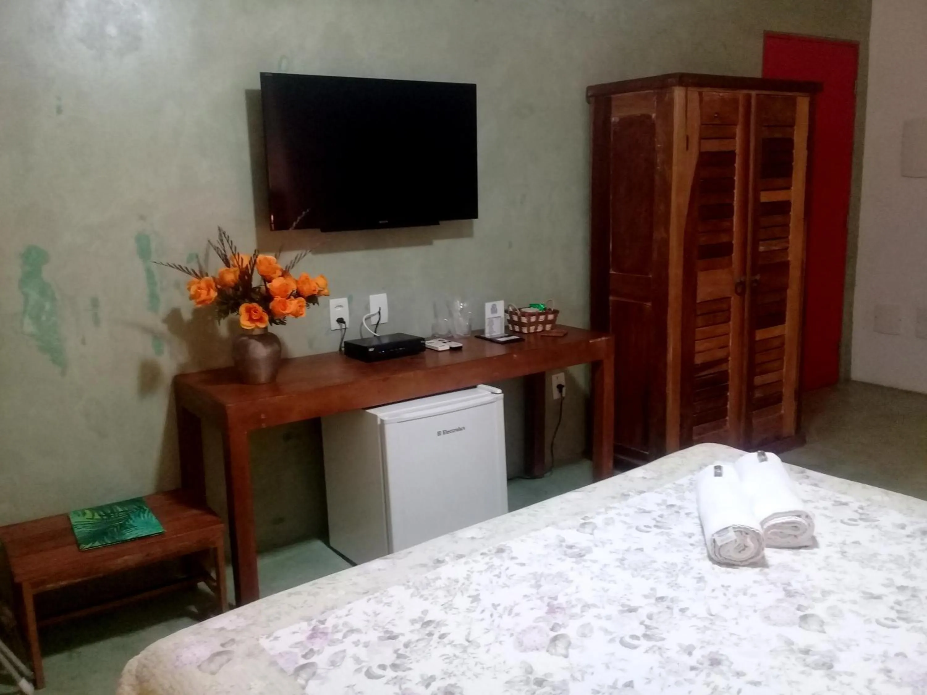 Bed in Pousada Rosa dos Ventos