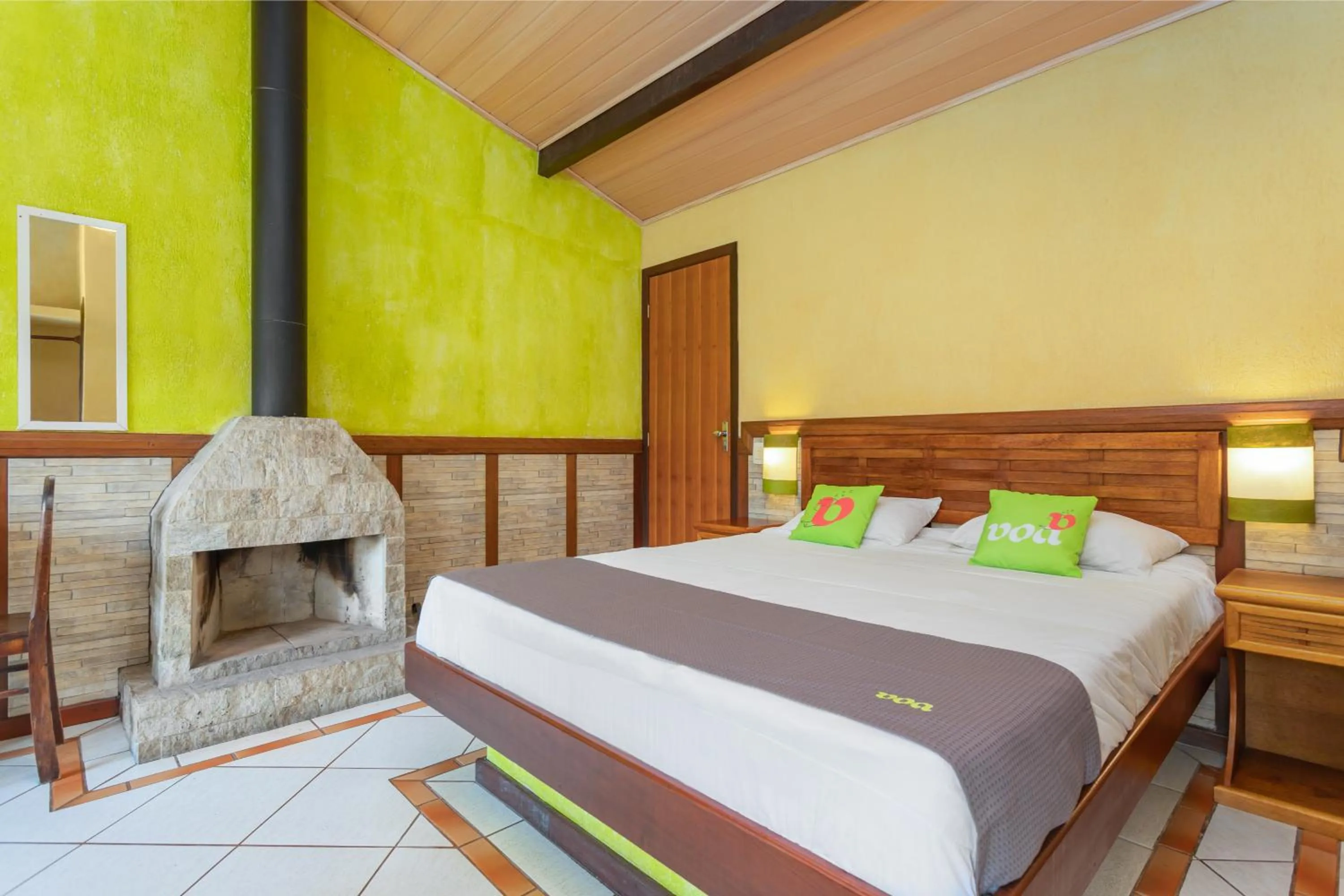 Bedroom, Bed in Wood House