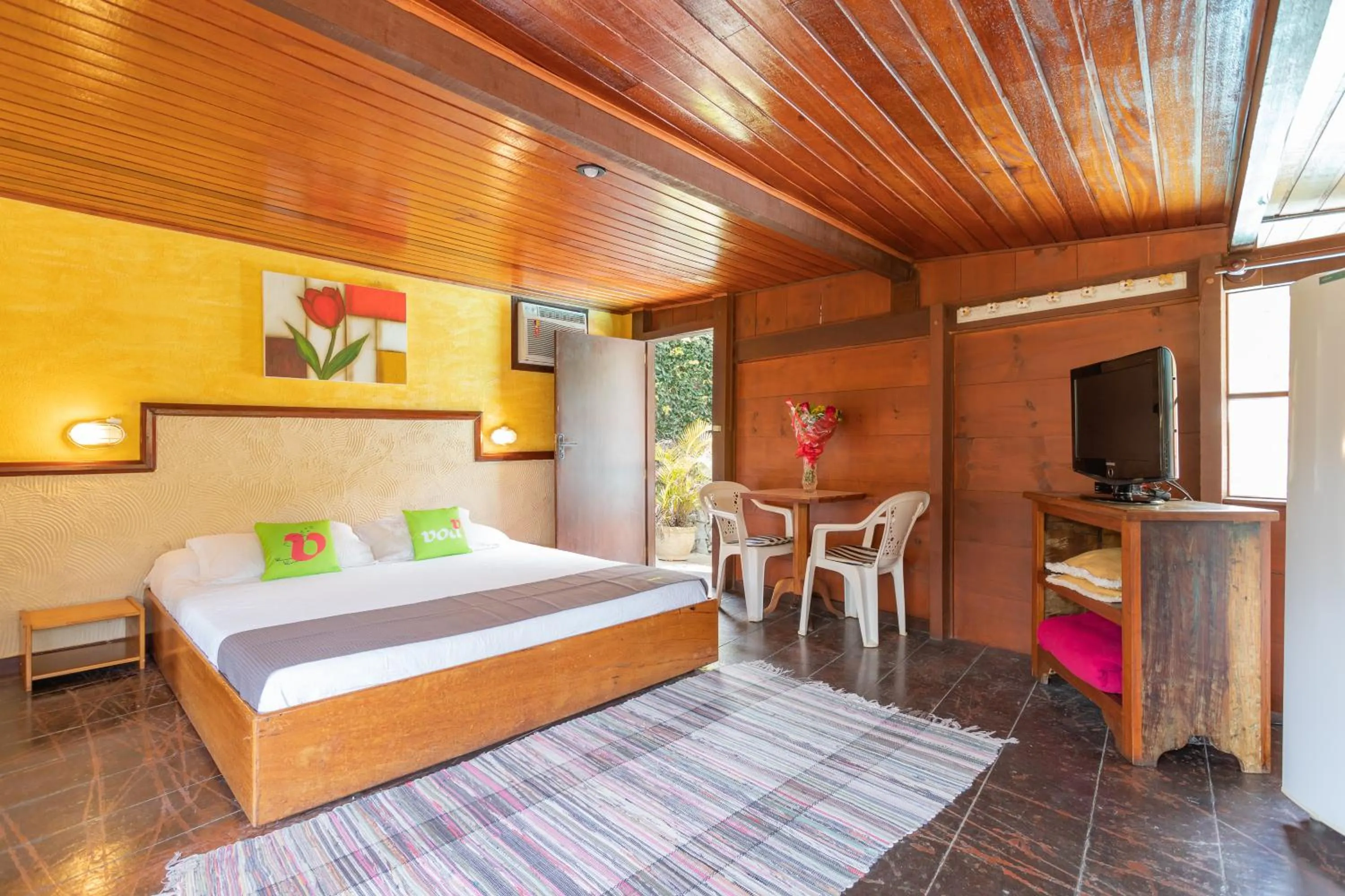 Bedroom, Bed in Wood House