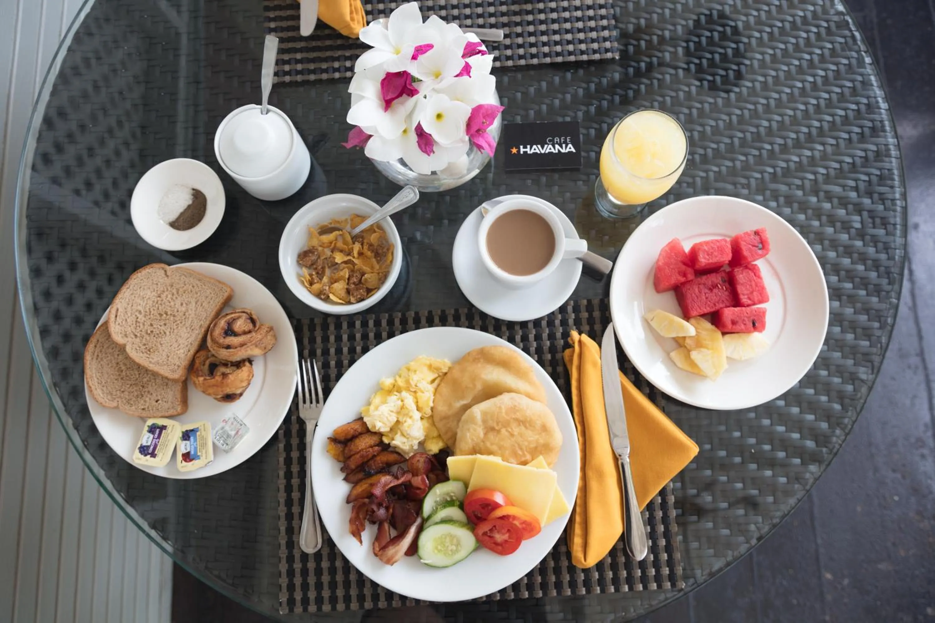 Food close-up in Bacolet Beach Club