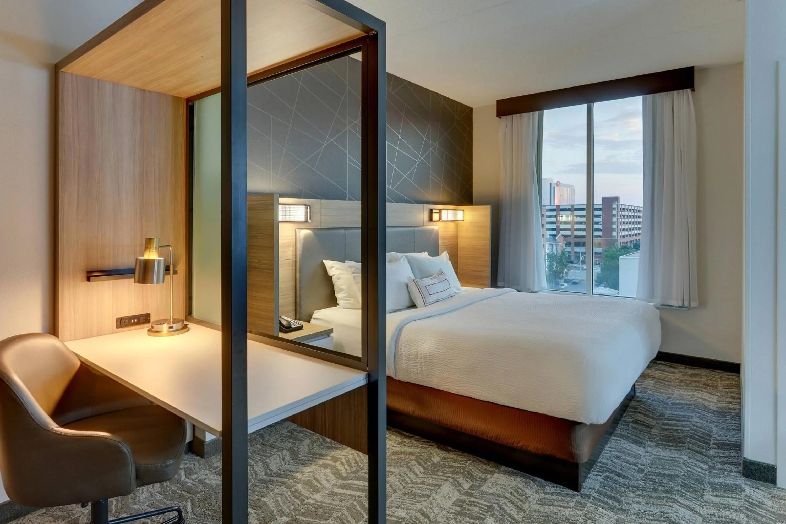 Bedroom, Bed in SpringHill Suites by Marriott Birmingham Downtown at UAB