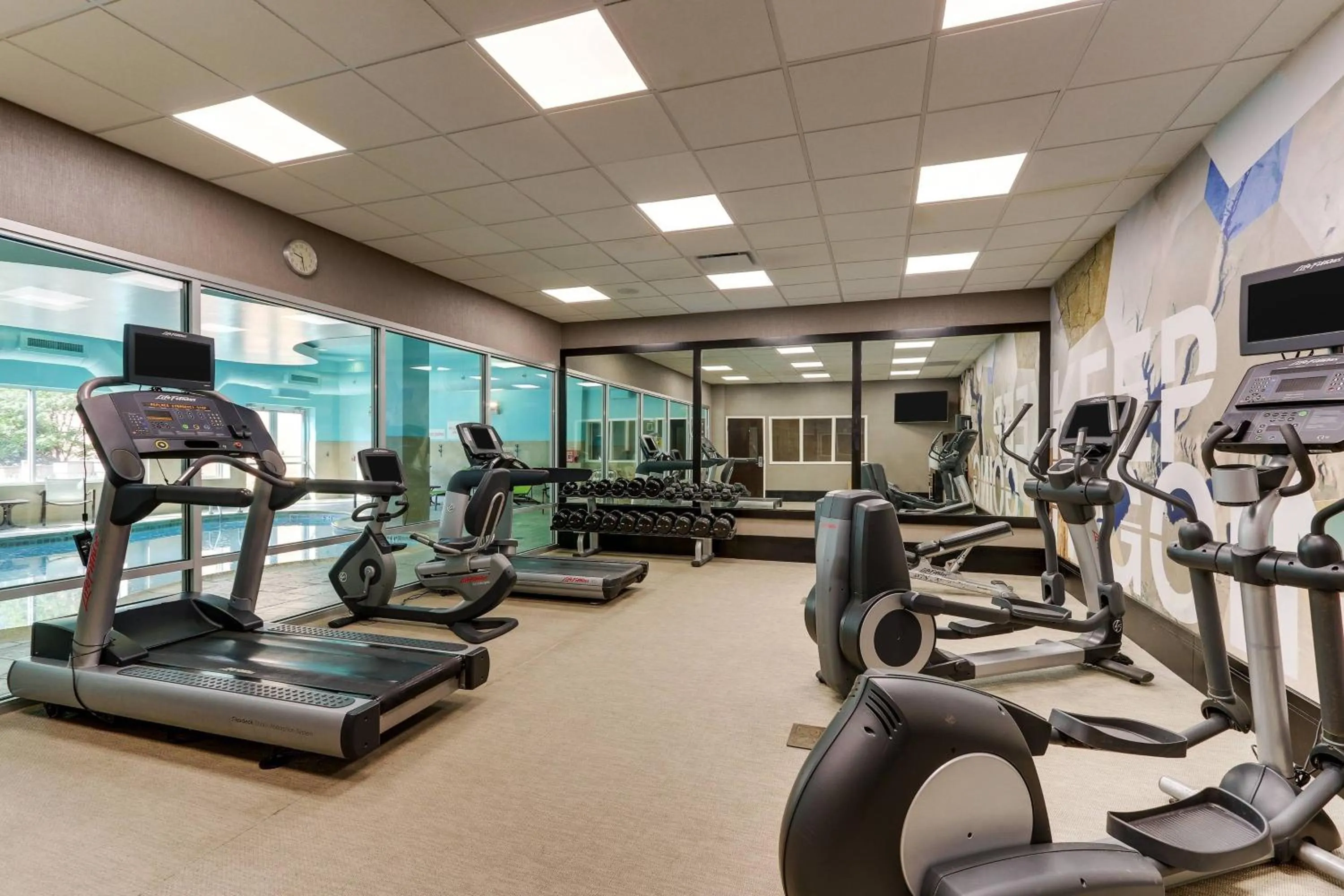 Fitness centre/facilities in SpringHill Suites by Marriott Birmingham Downtown at UAB