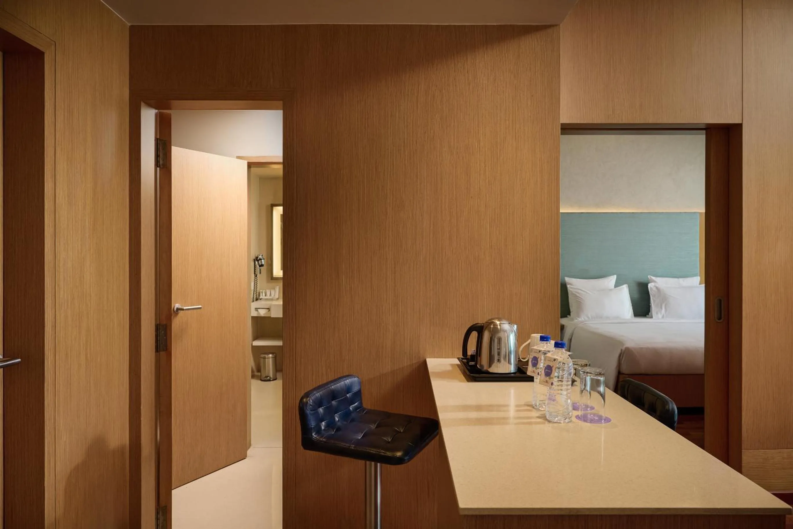 Bathroom, Bed in Novotel Visakhapatnam Varun Beach