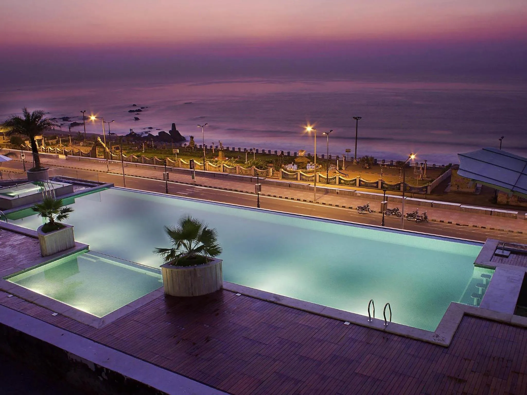 Pool view in Novotel Visakhapatnam Varun Beach