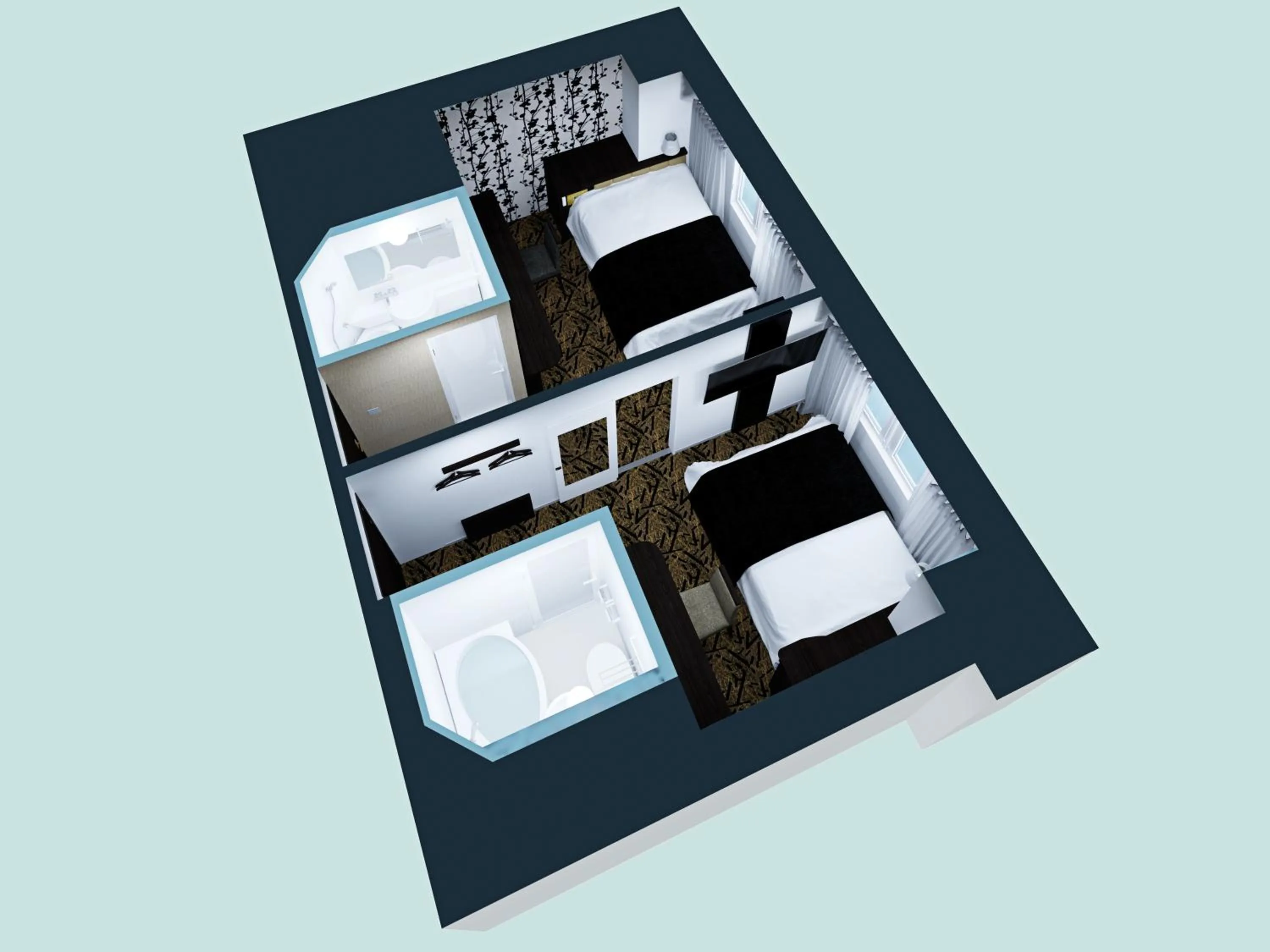 Photo of the whole room in APA Hotel Nagoya Sakae Ekimae EXCELLENT