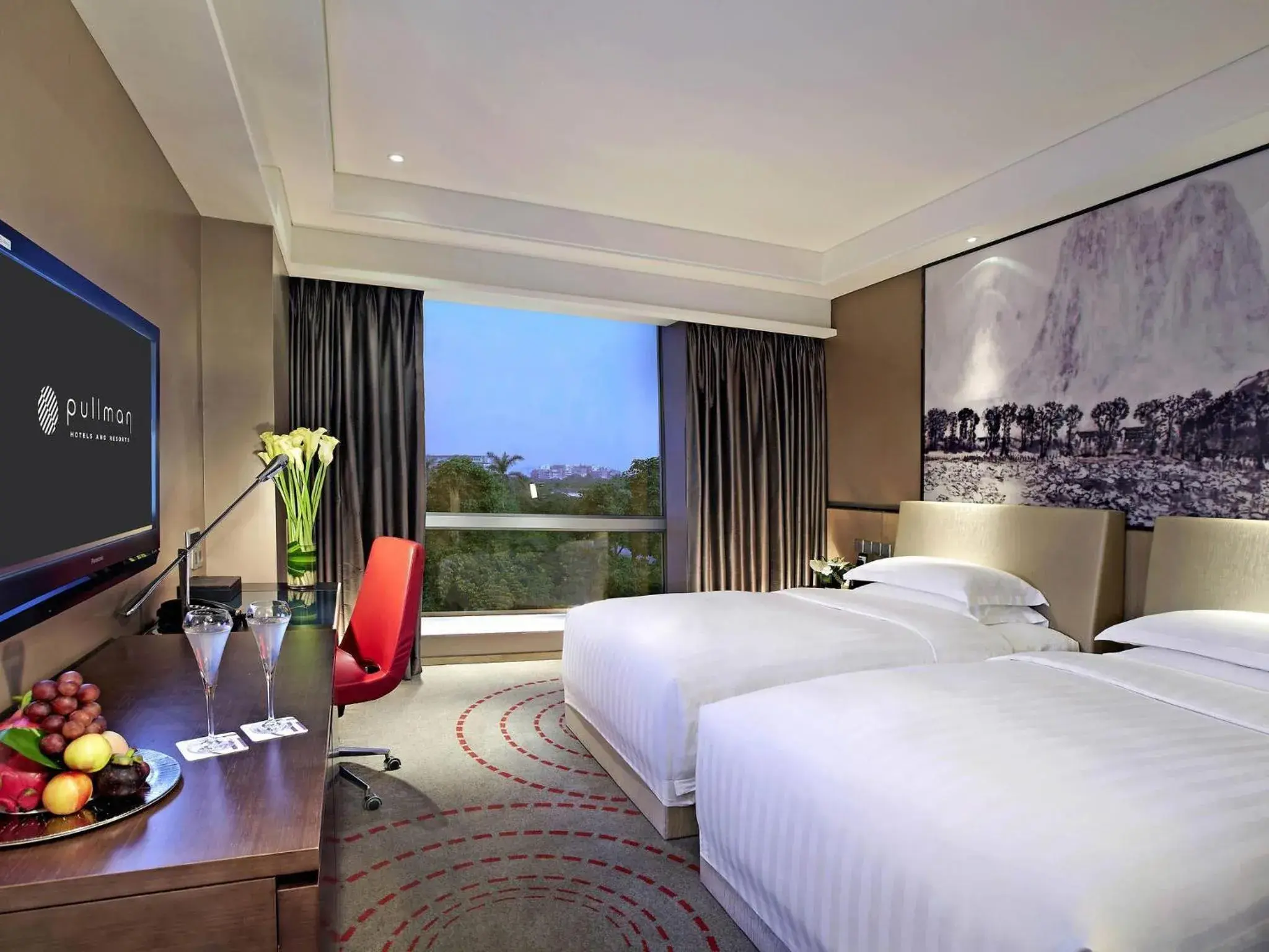Superior Twin Room with Park View in Pullman Xiamen Powerlong Superior Twin Room with Park View in Pullman Xiamen Powerlong