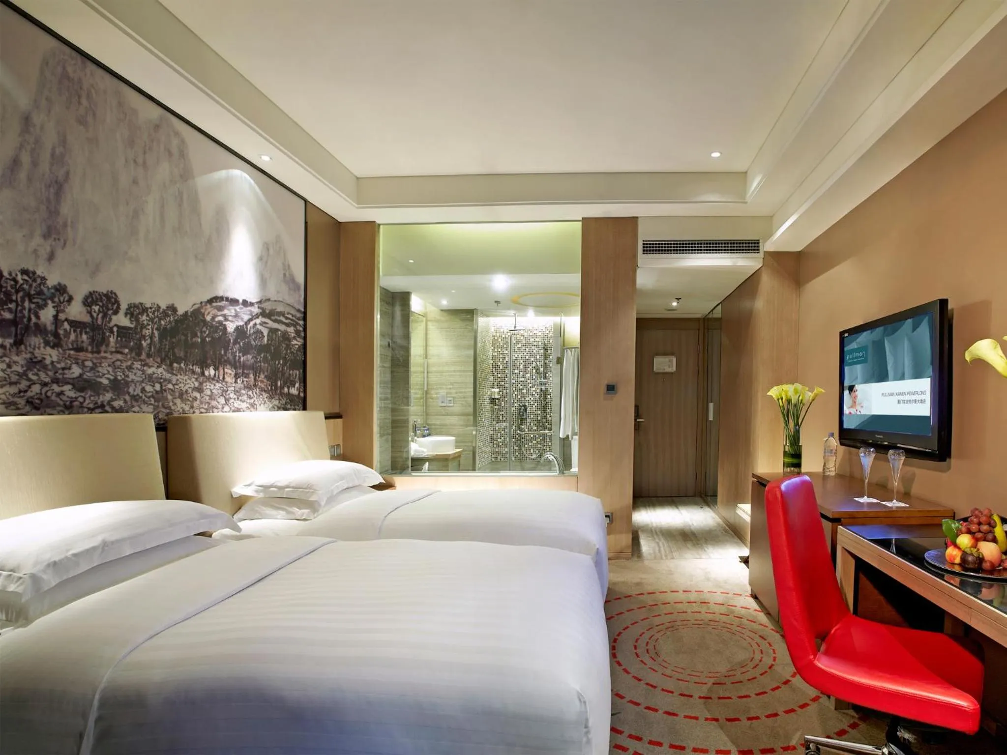 Toilet, Bed in Pullman Xiamen Powerlong