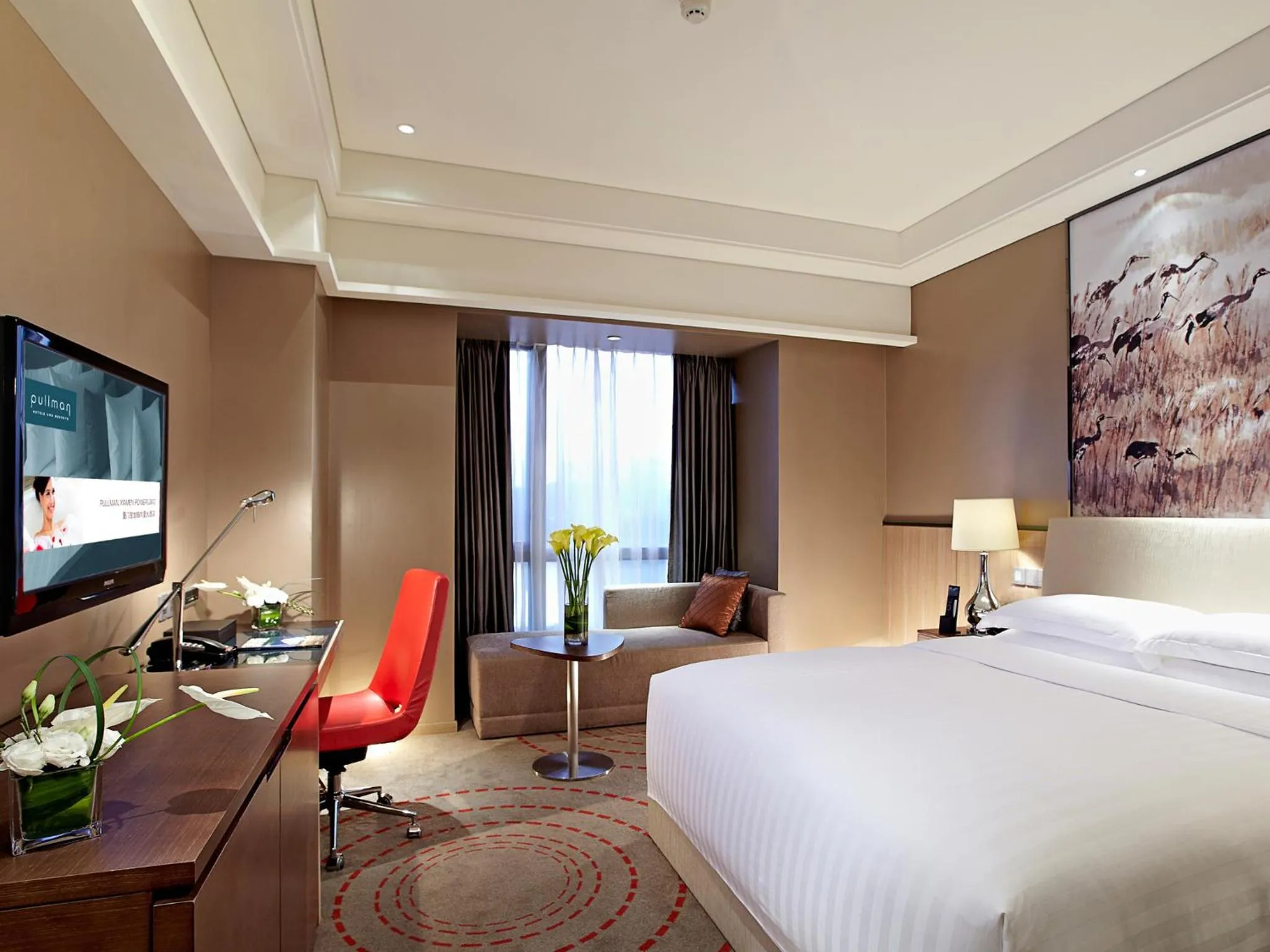 Decorative detail, Bed in Pullman Xiamen Powerlong