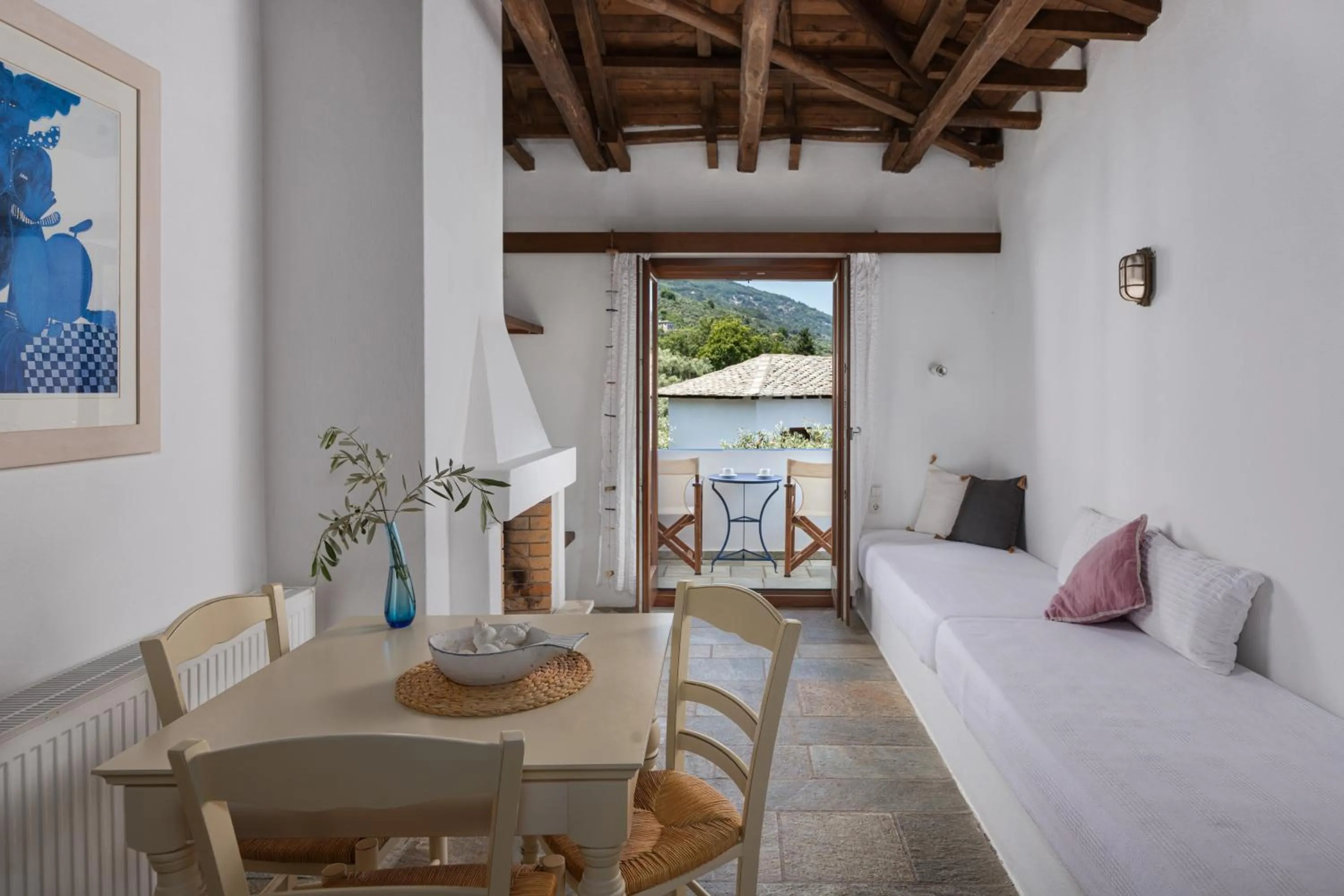 Seating area in Aeolos Hotel & Villas - Pelion