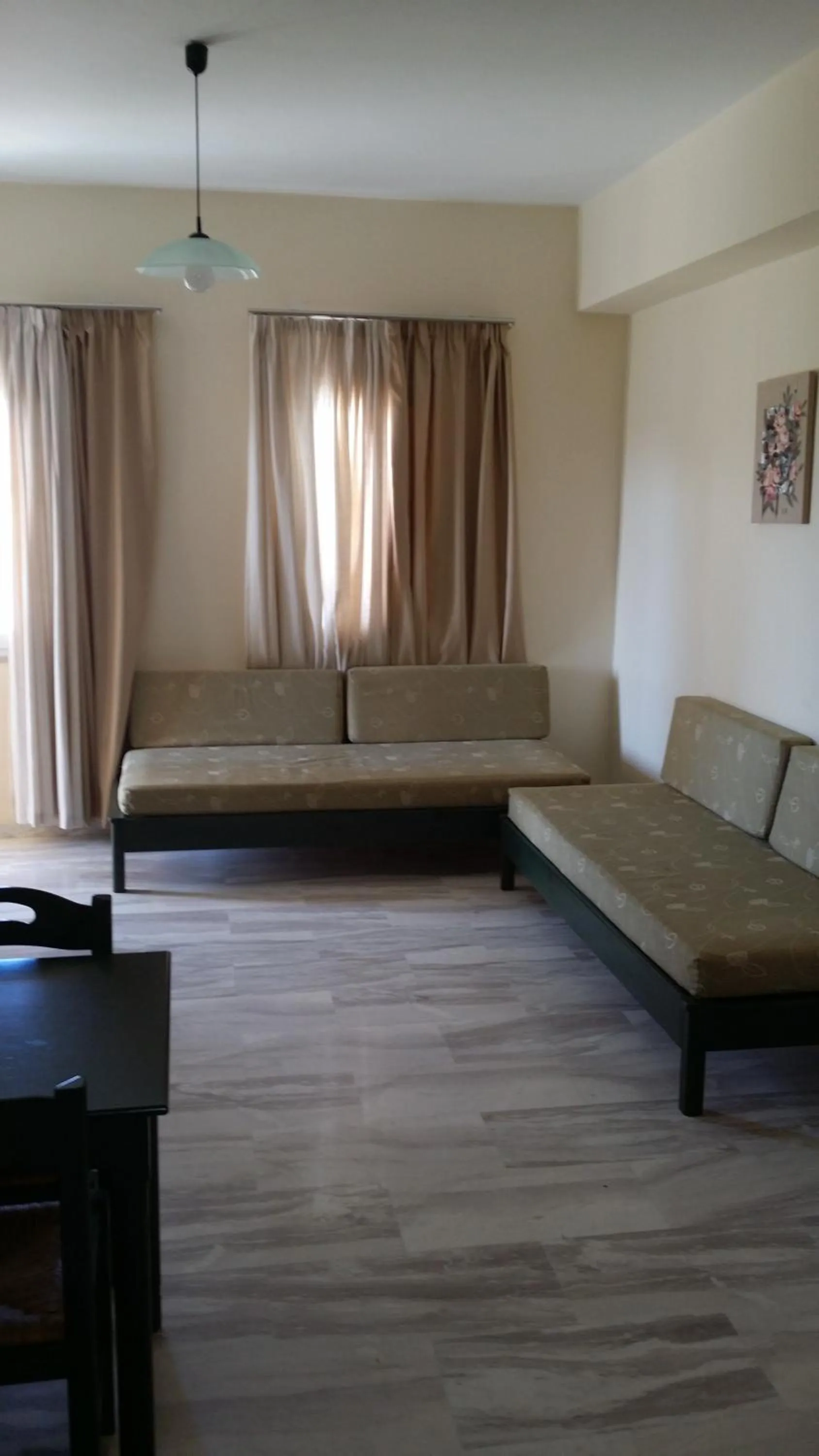 Living room, Bed in Mythos Beach Hotel Apartments