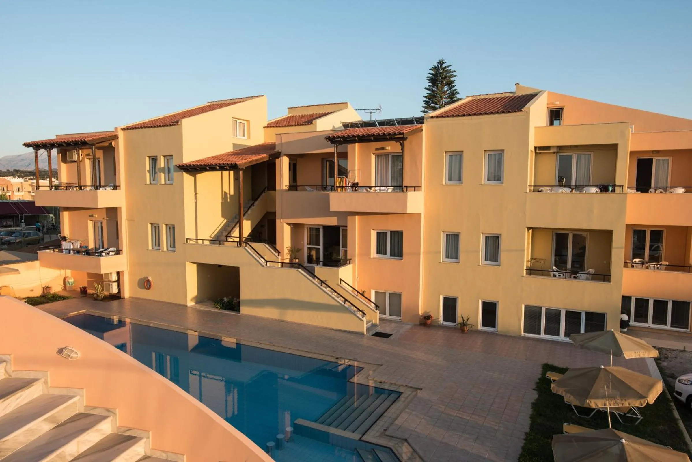 Property building in Mythos Beach Hotel Apartments