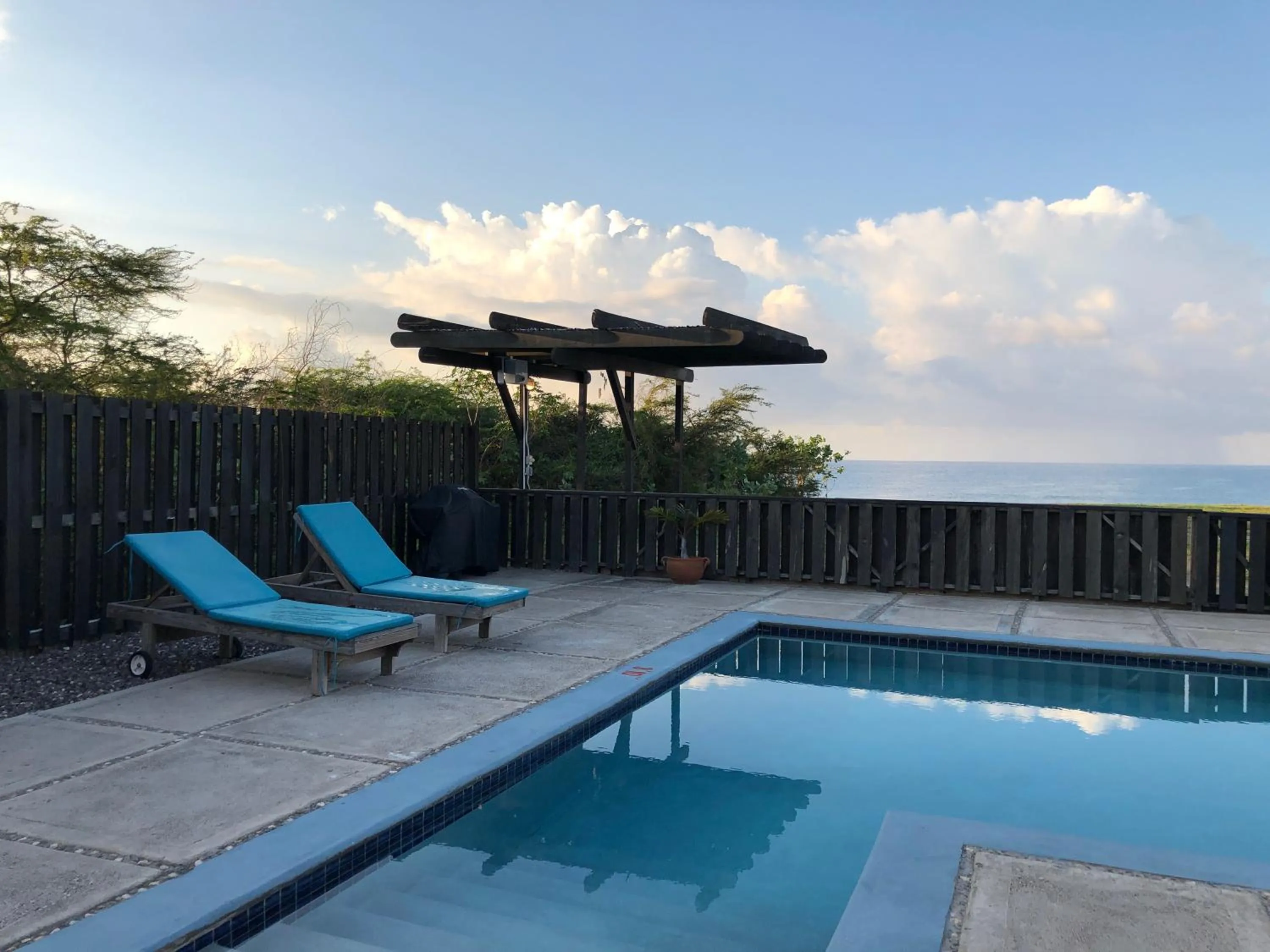Pool view in Turtles Nest Villa
