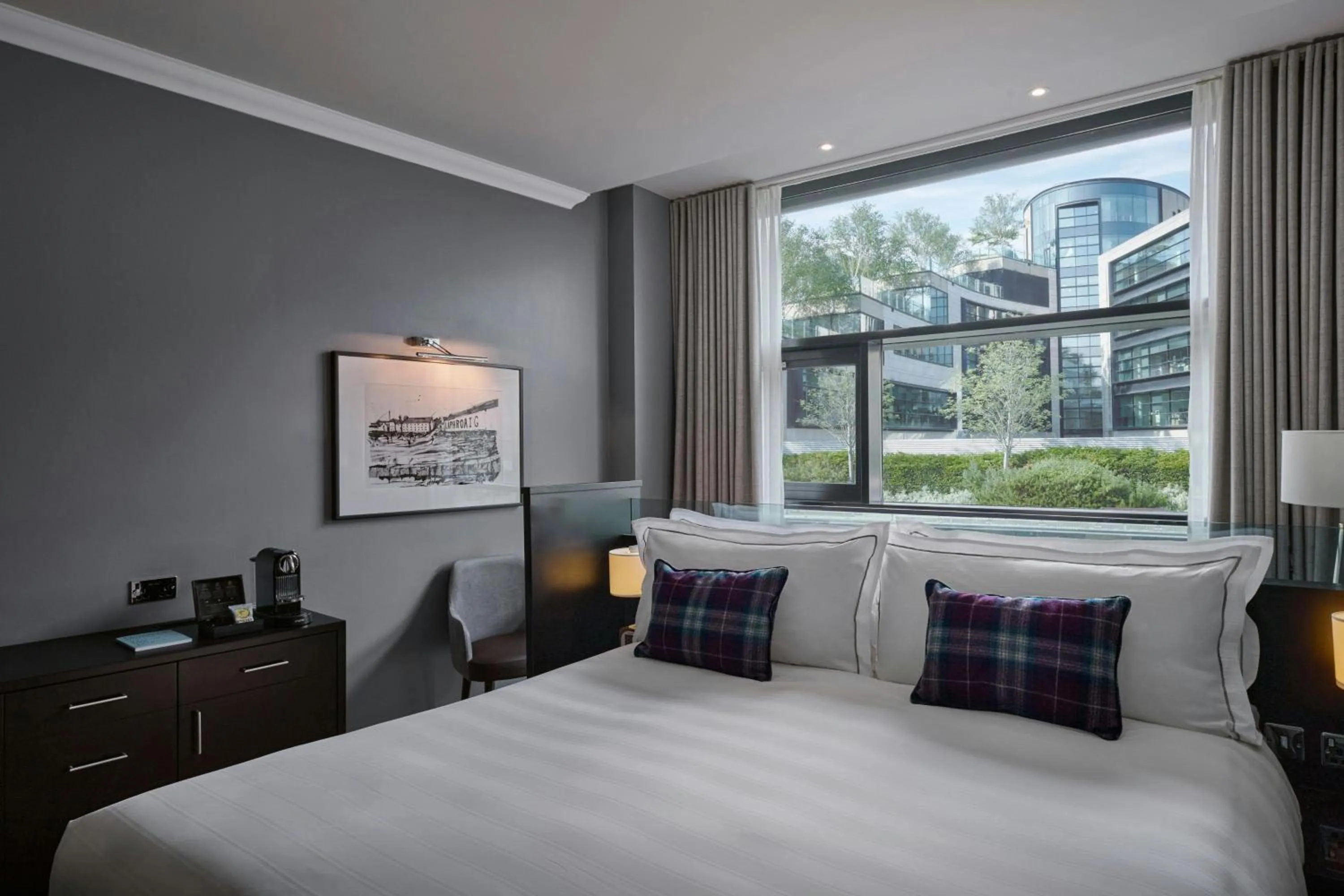 Photo of the whole room, Bed in The Glasshouse, Autograph Collection