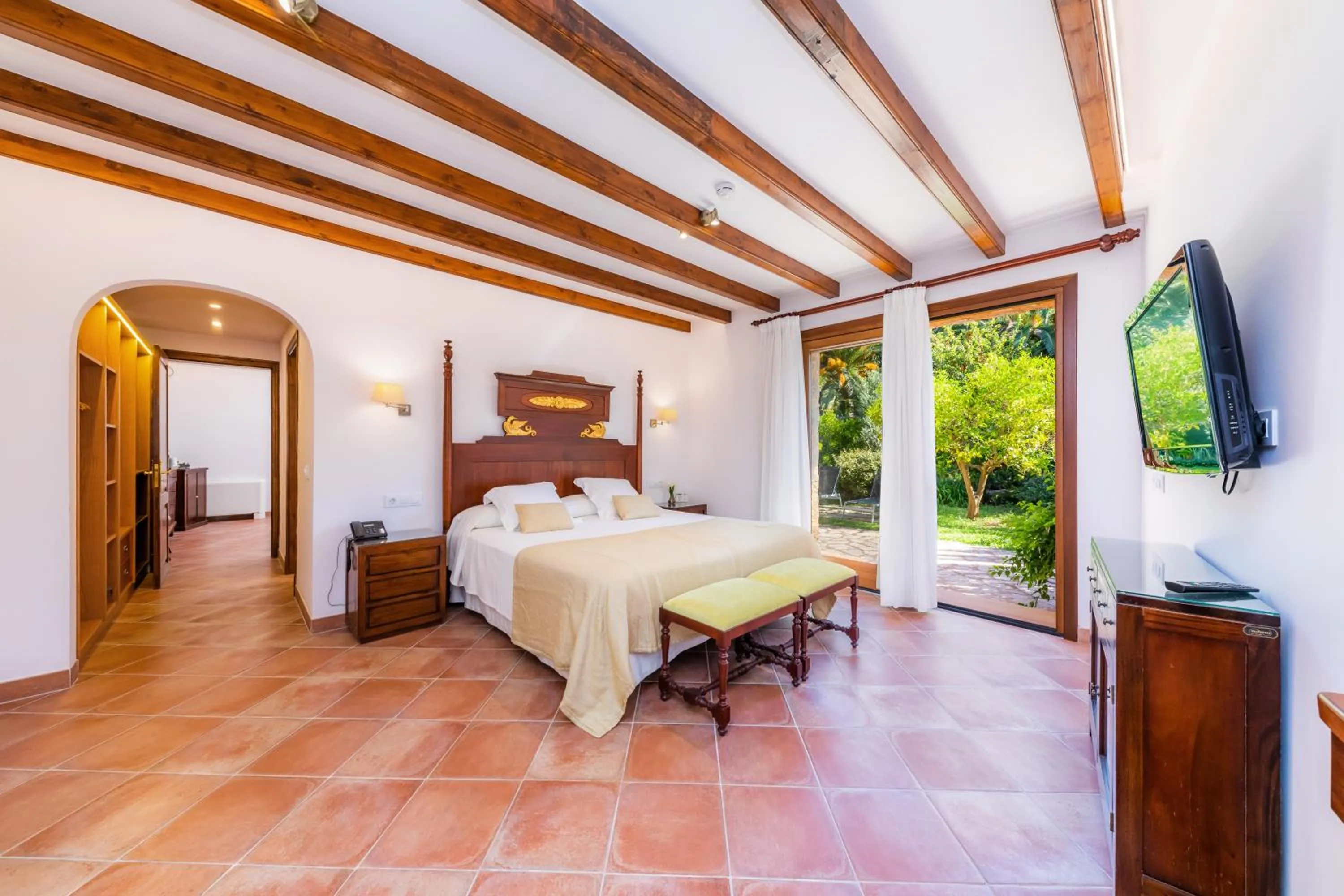 Bed in Finca Ca's Curial - Agroturismo - Adults Only