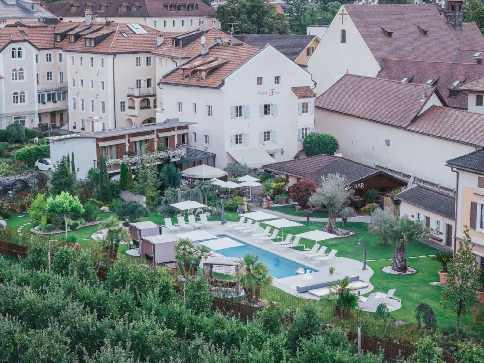Garden in Hotel Traube