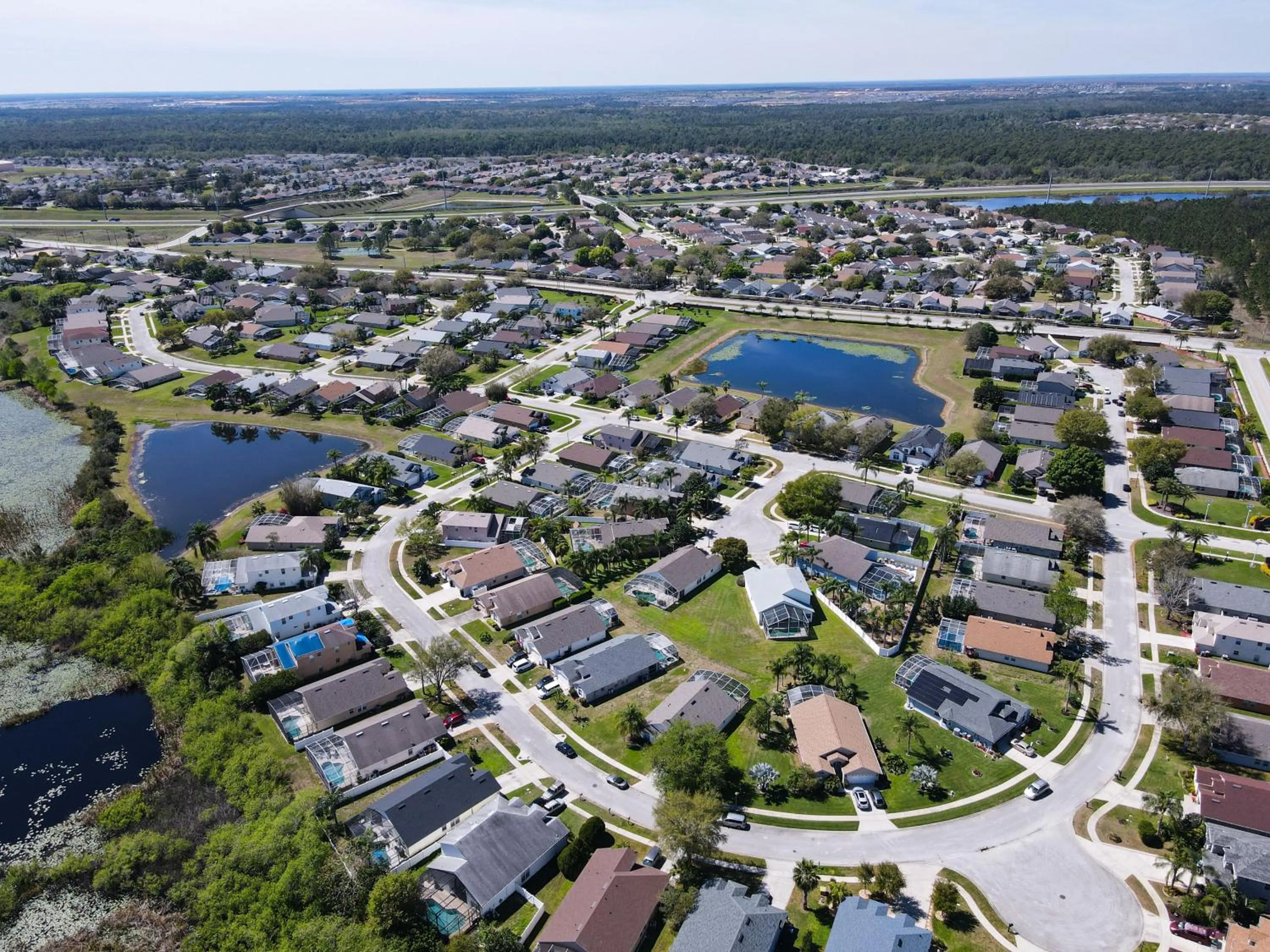 Bird's eye view in Flagstone Villa