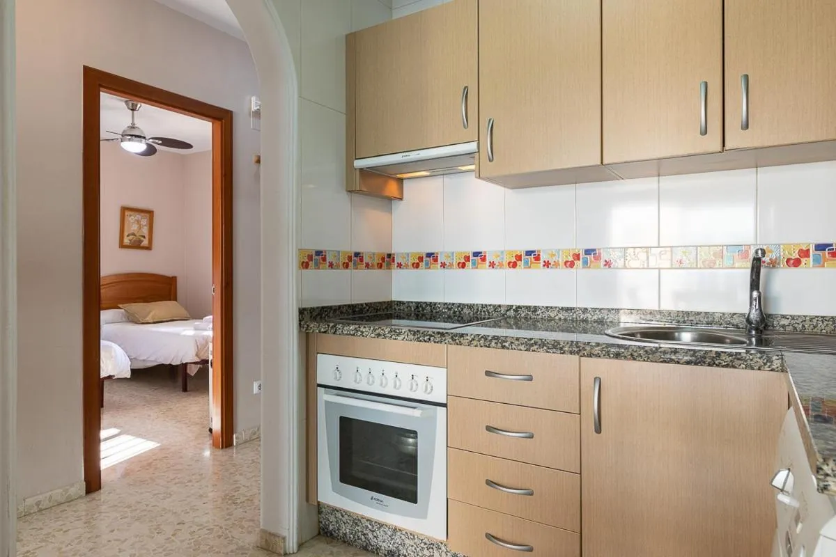 Kitchen or kitchenette in Apartamentos Guerrero