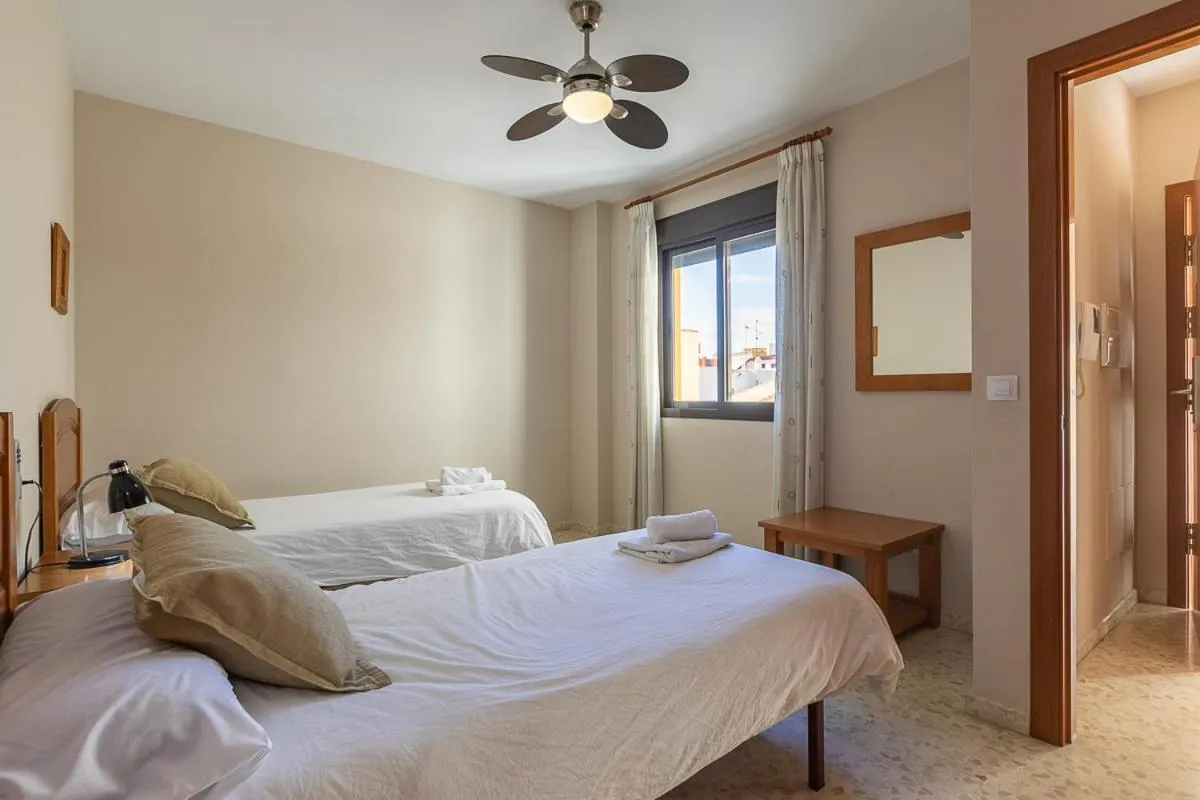 Bedroom, Bed in Apartamentos Guerrero