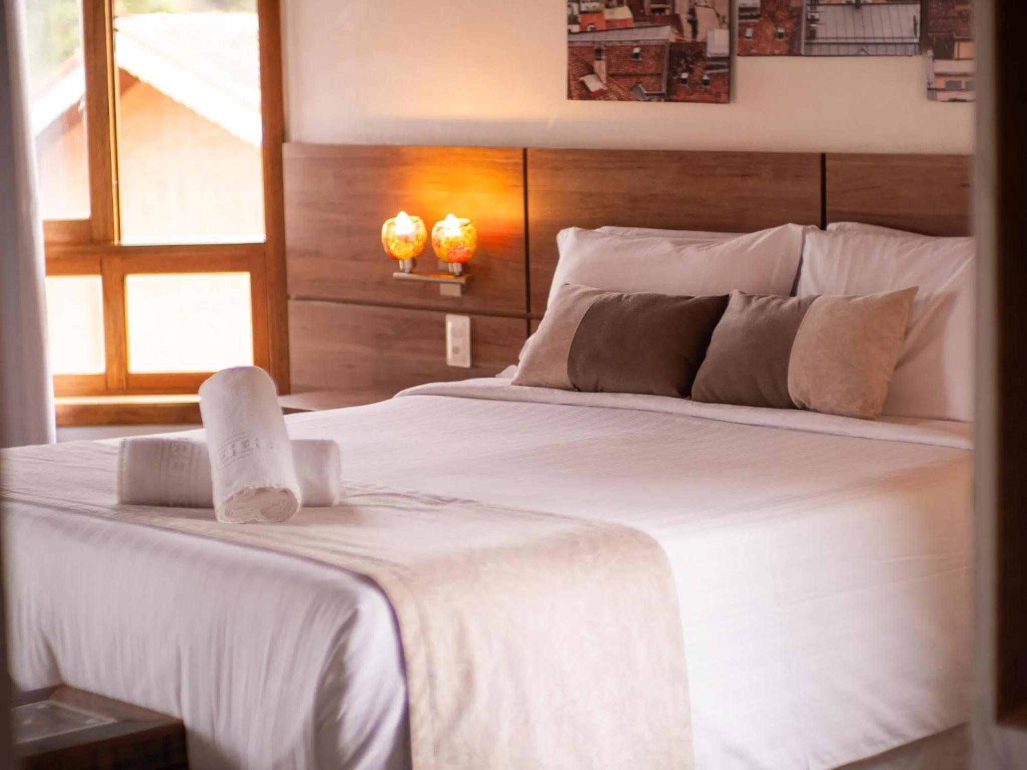 Bed in Pousada Suiça Mineira Centro