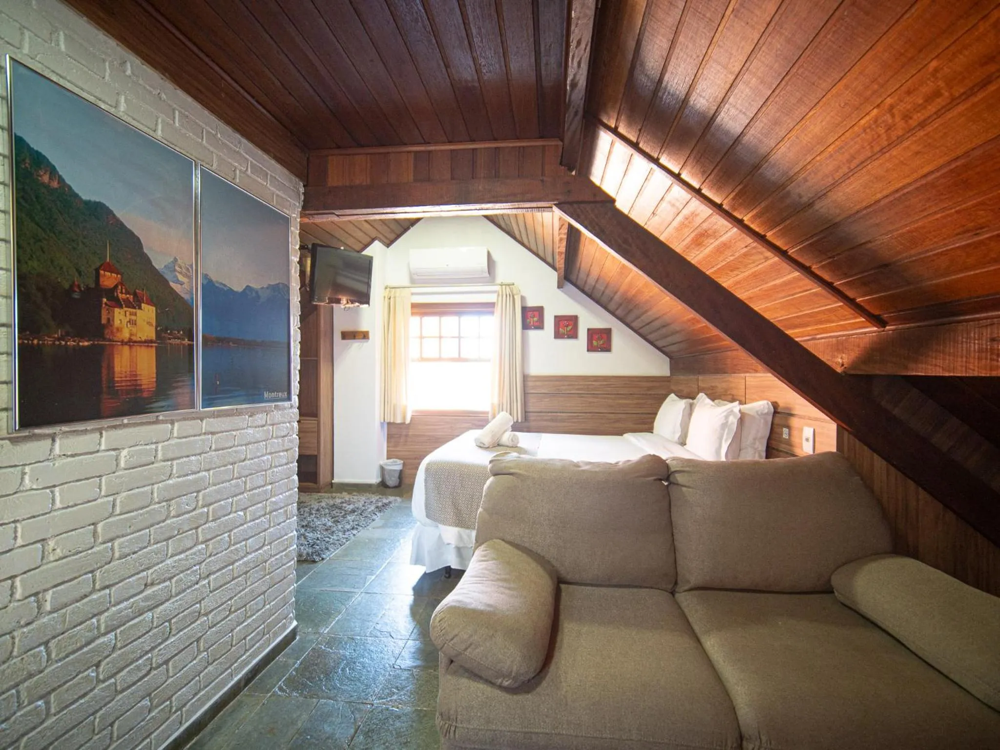 Bed in Pousada Suiça Mineira Centro