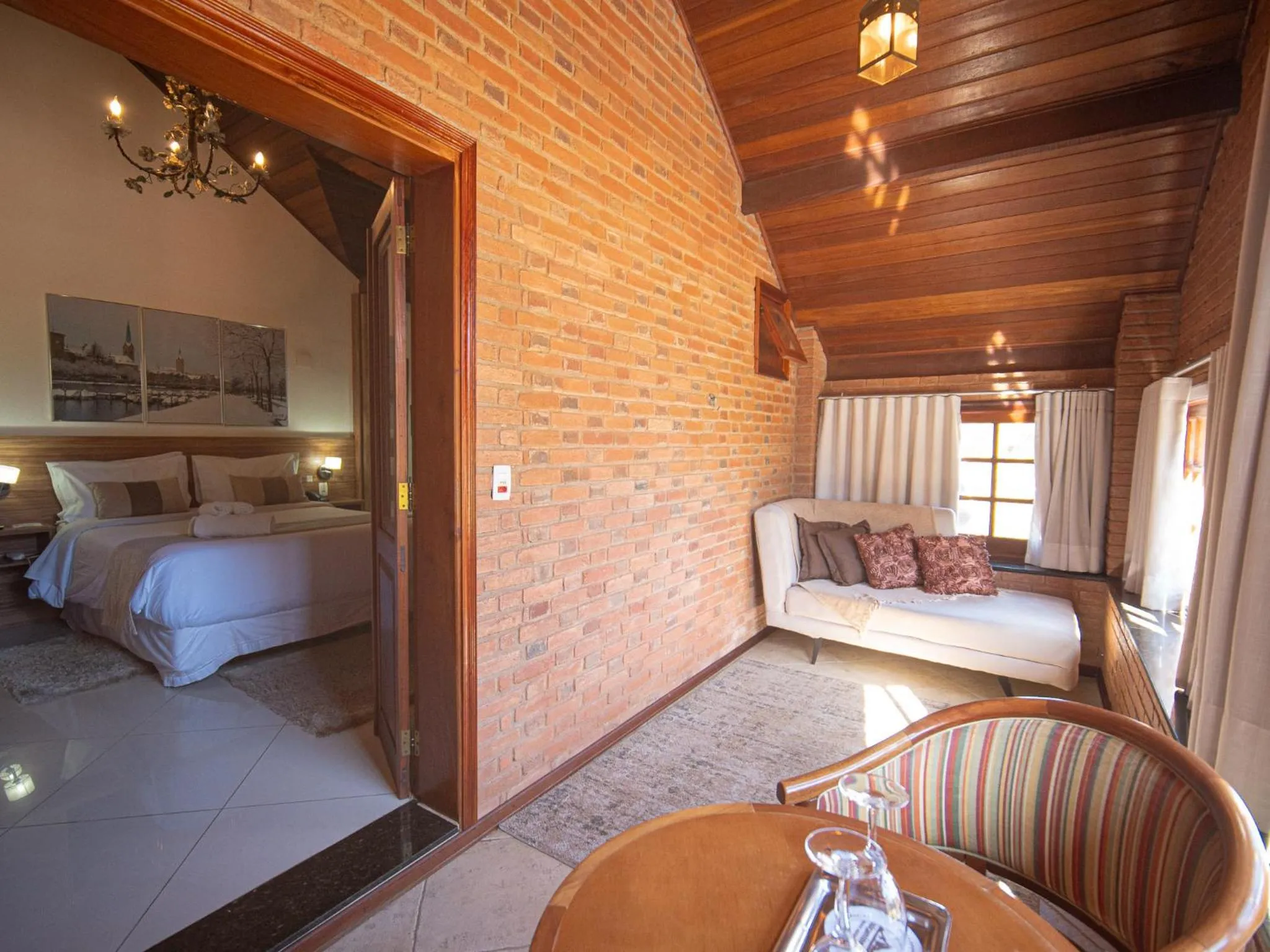 Bed in Pousada Suiça Mineira Centro