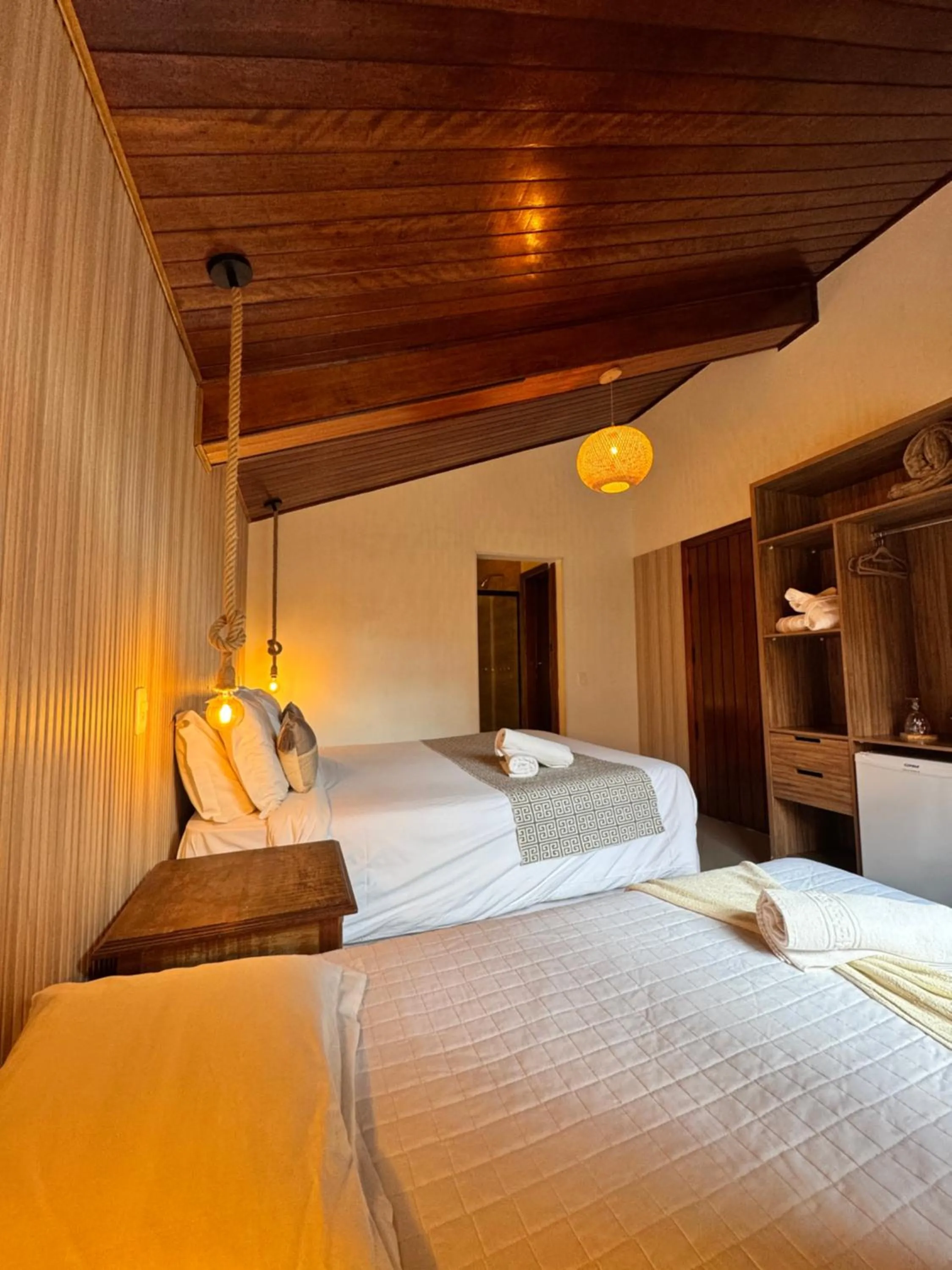 Bed in Pousada Suiça Mineira Centro