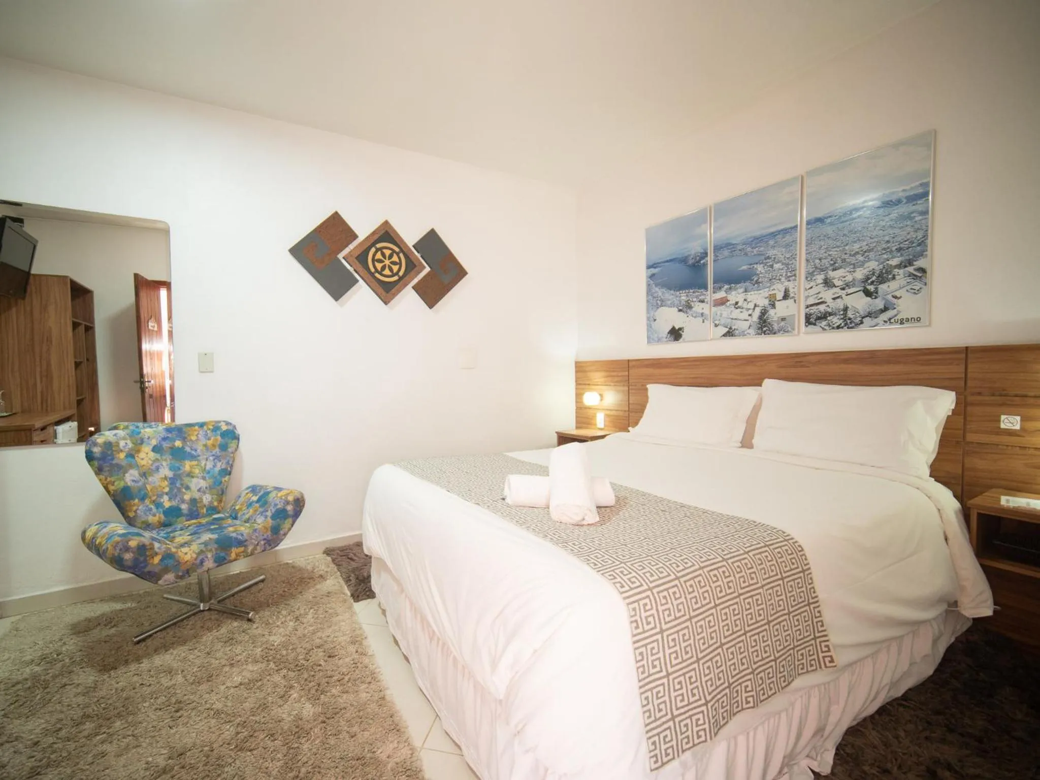 Bedroom, Bed in Pousada Suiça Mineira Centro