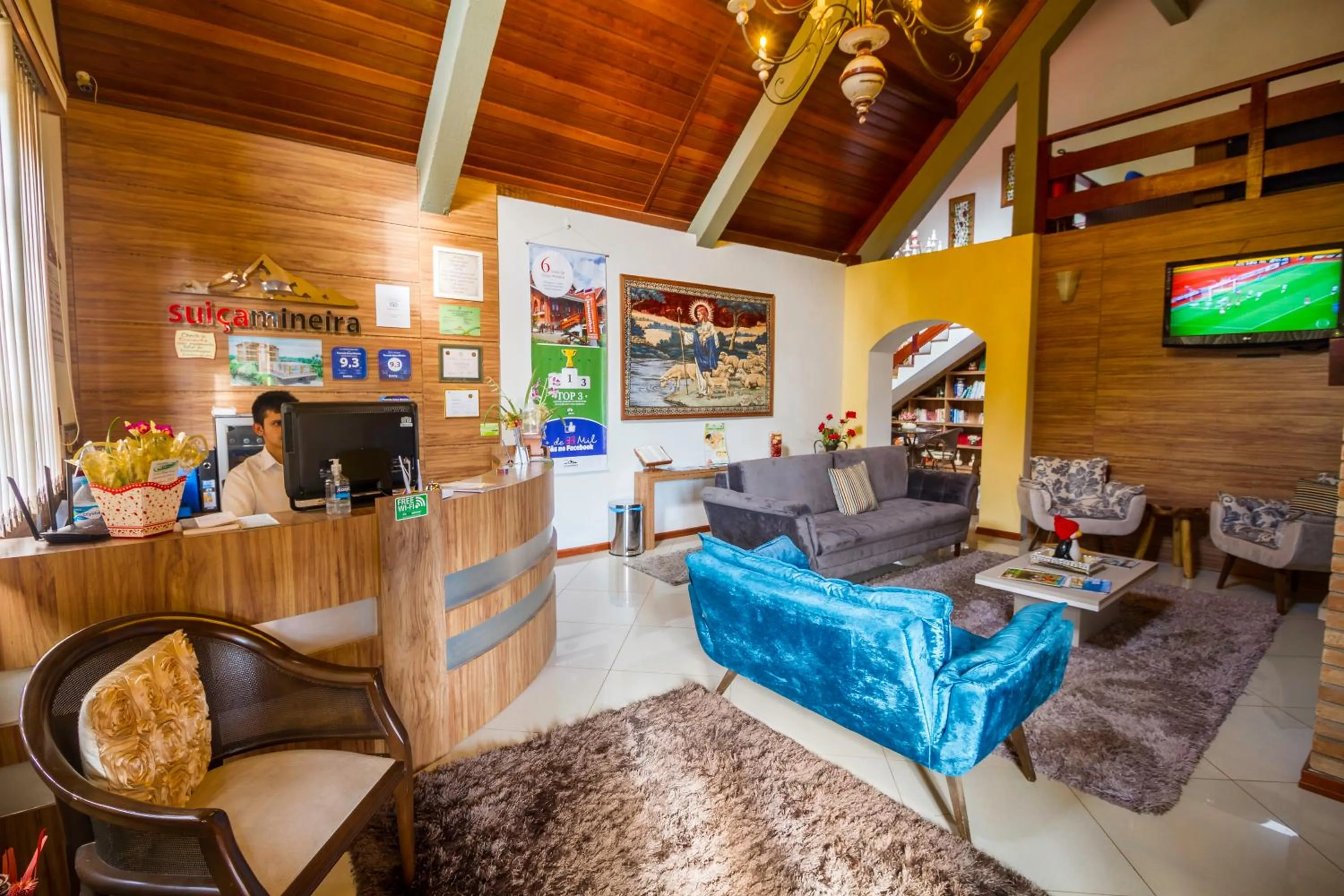 Lobby or reception in Pousada Suiça Mineira Centro