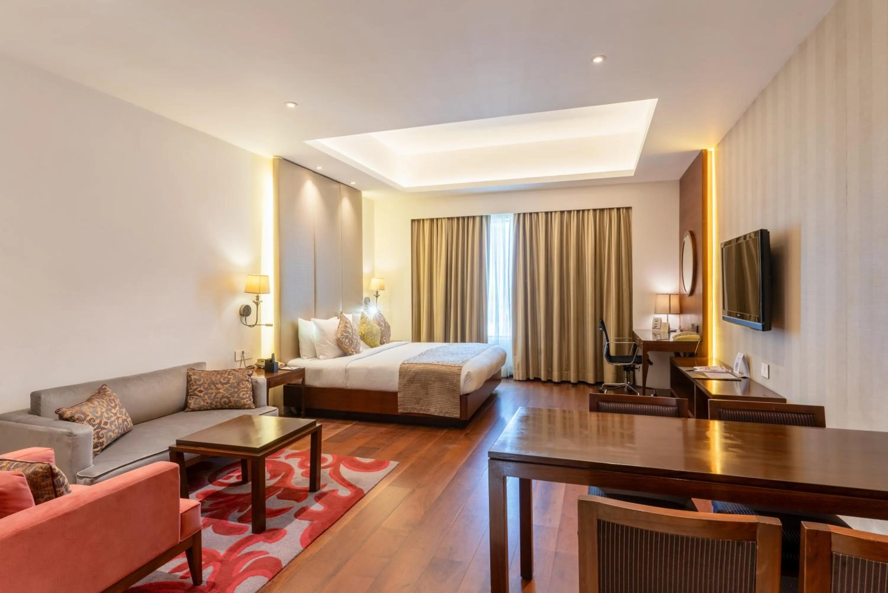 Bed in Pride Plaza Hotel, Kolkata