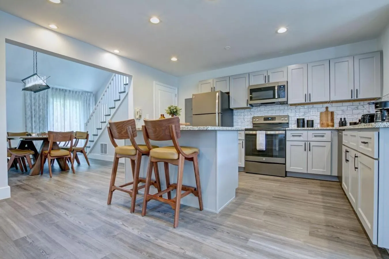 kitchen in Pocono Mountain Villas by Exploria Resorts