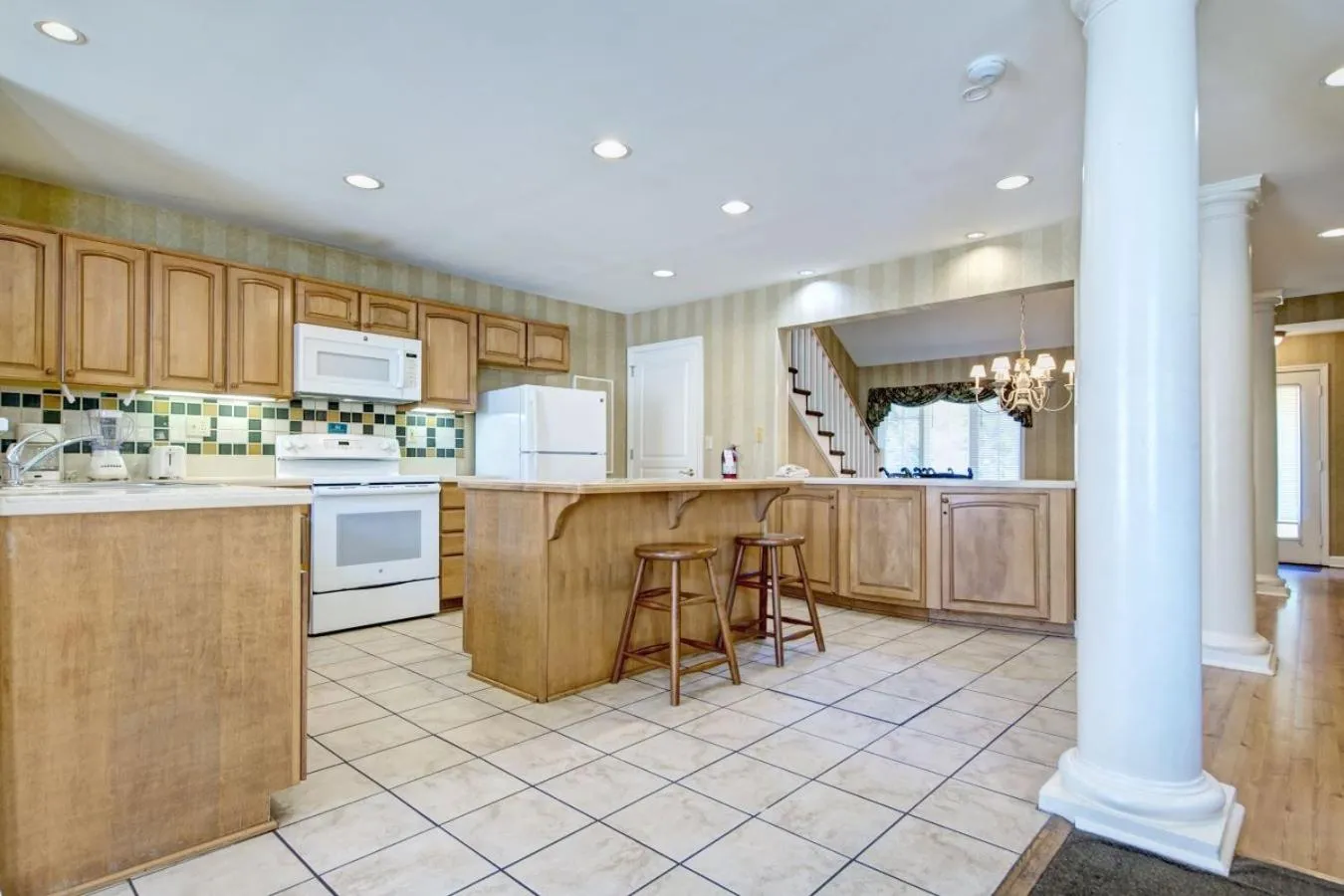 kitchen in Pocono Mountain Villas by Exploria Resorts