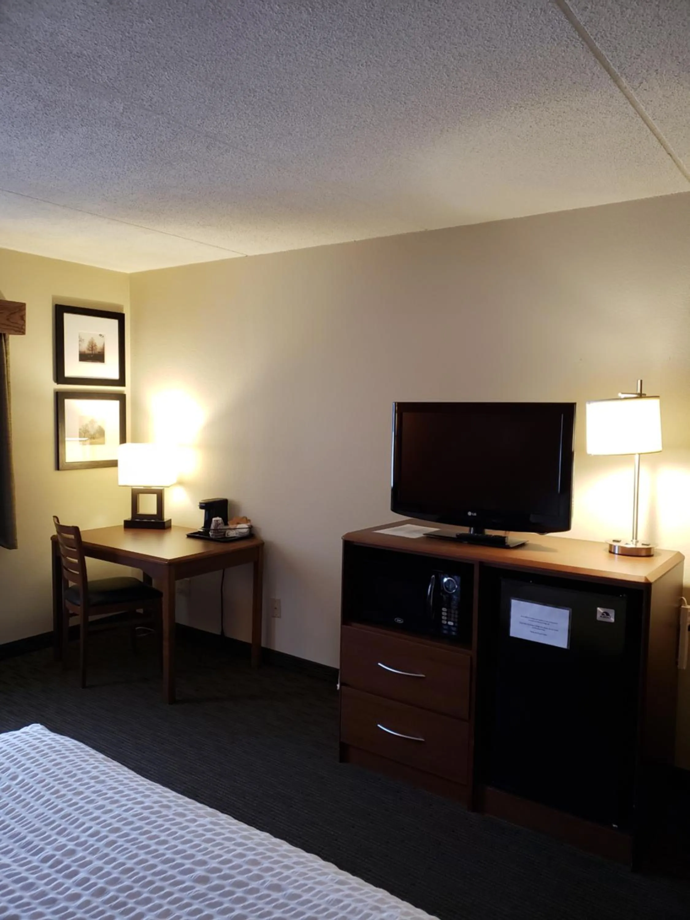 TV and multimedia, Bed in AmericInn by Wyndham Iron River