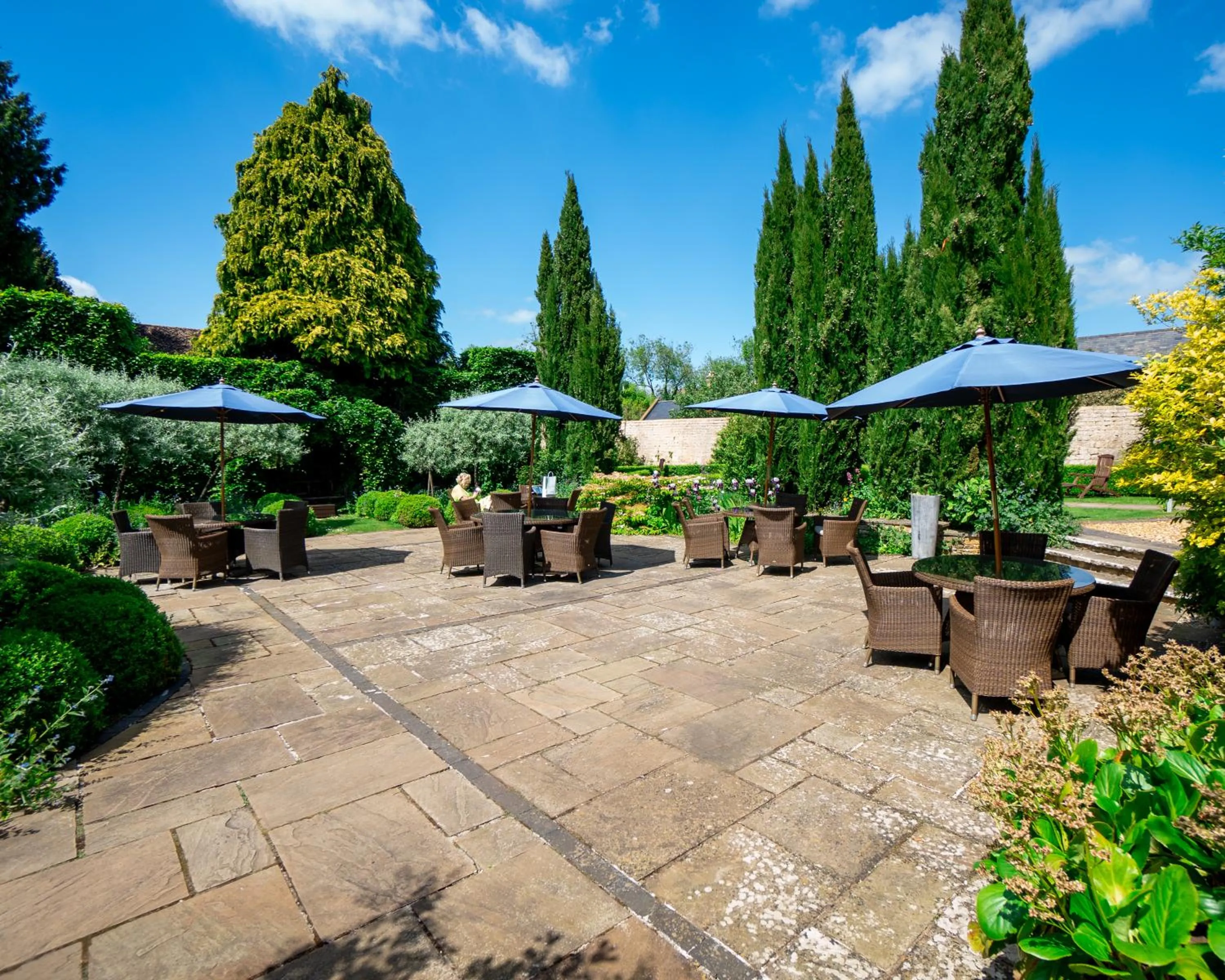 Garden in Cotswold House Hotel and Spa - "A Bespoke Hotel"