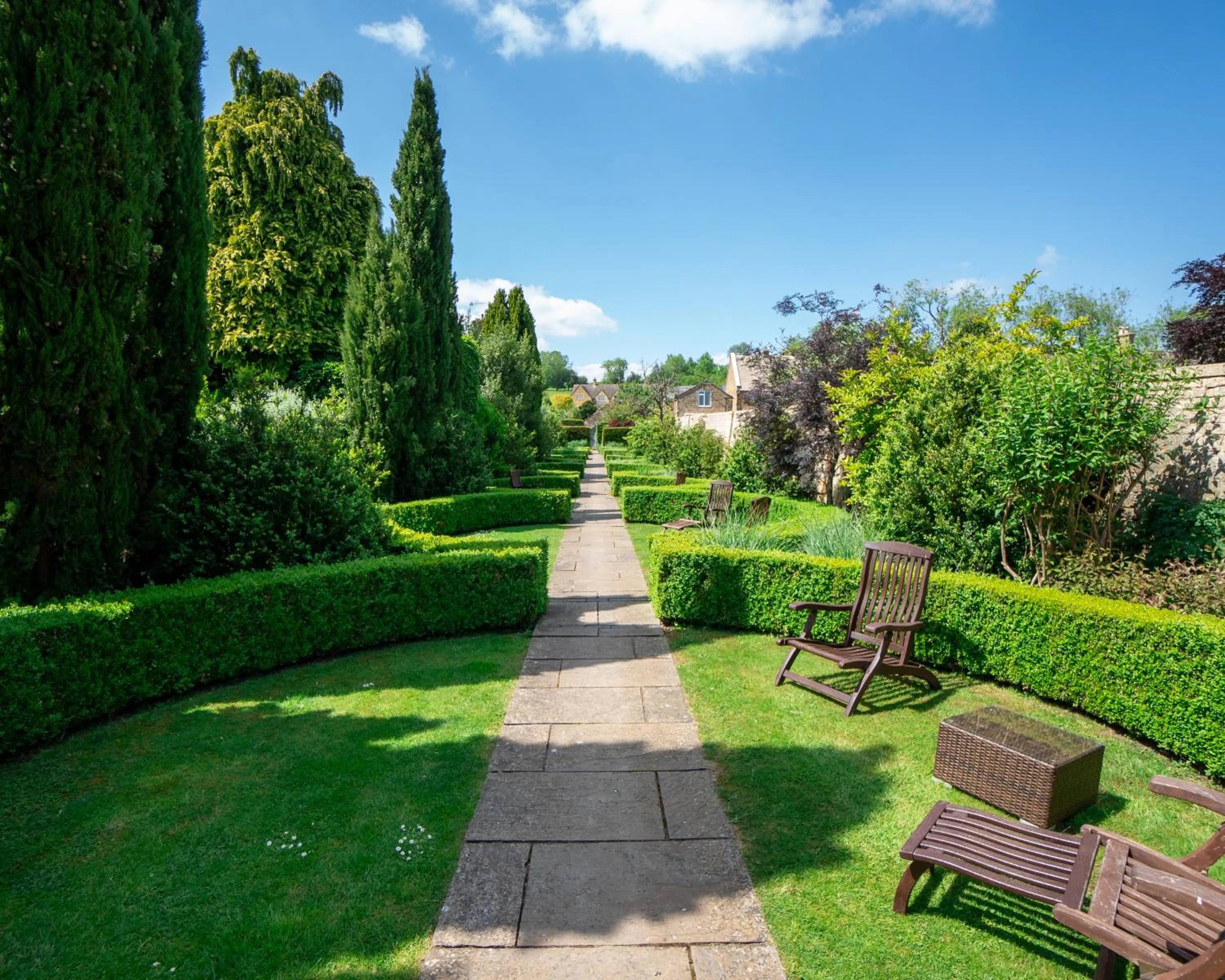 Garden in Cotswold House Hotel and Spa - "A Bespoke Hotel"