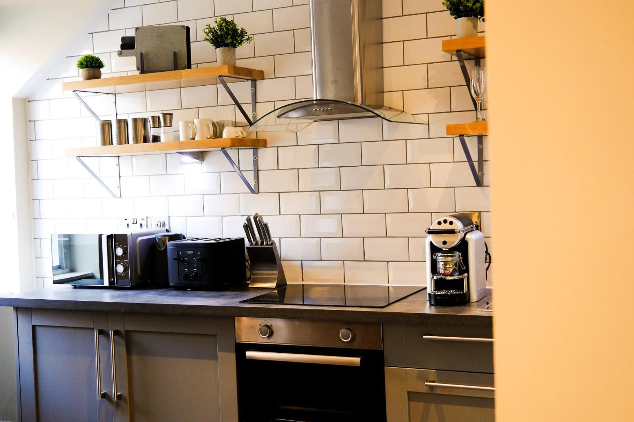kitchen in Glen Mhor Hotel at Uile-bheist 'Brewstillery'