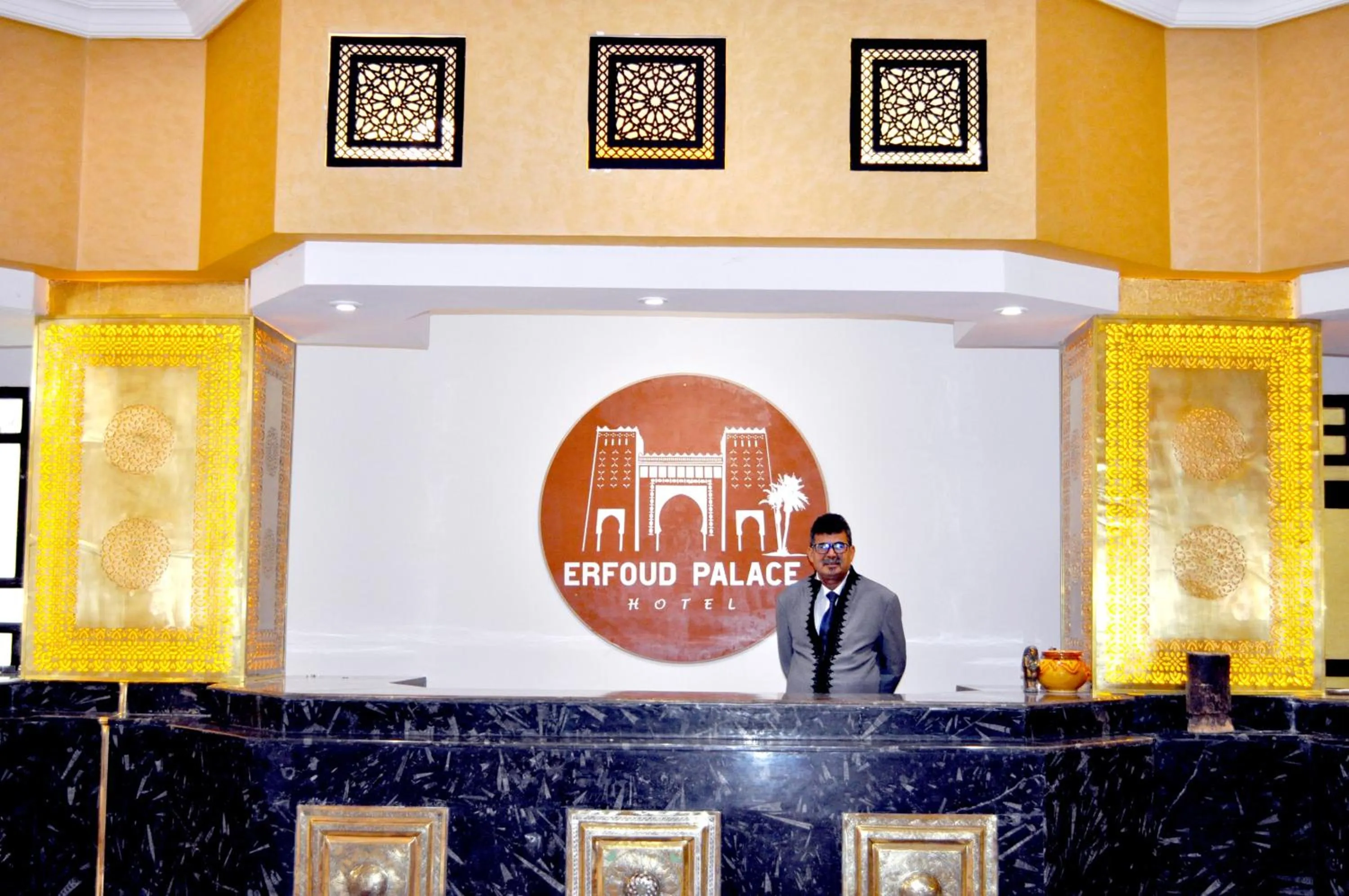 Lobby or reception in Erfoud Palace