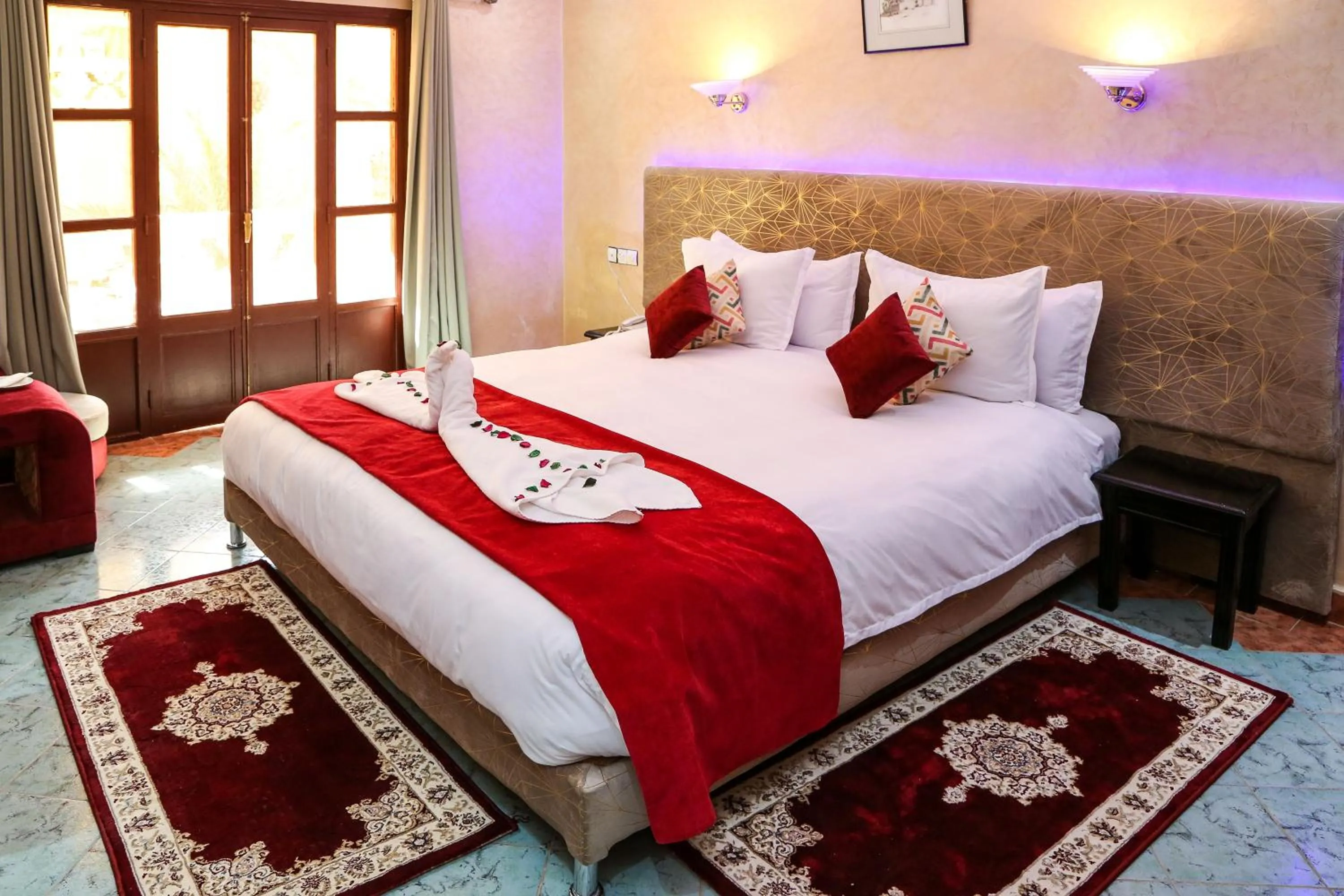 Bed in Erfoud Palace