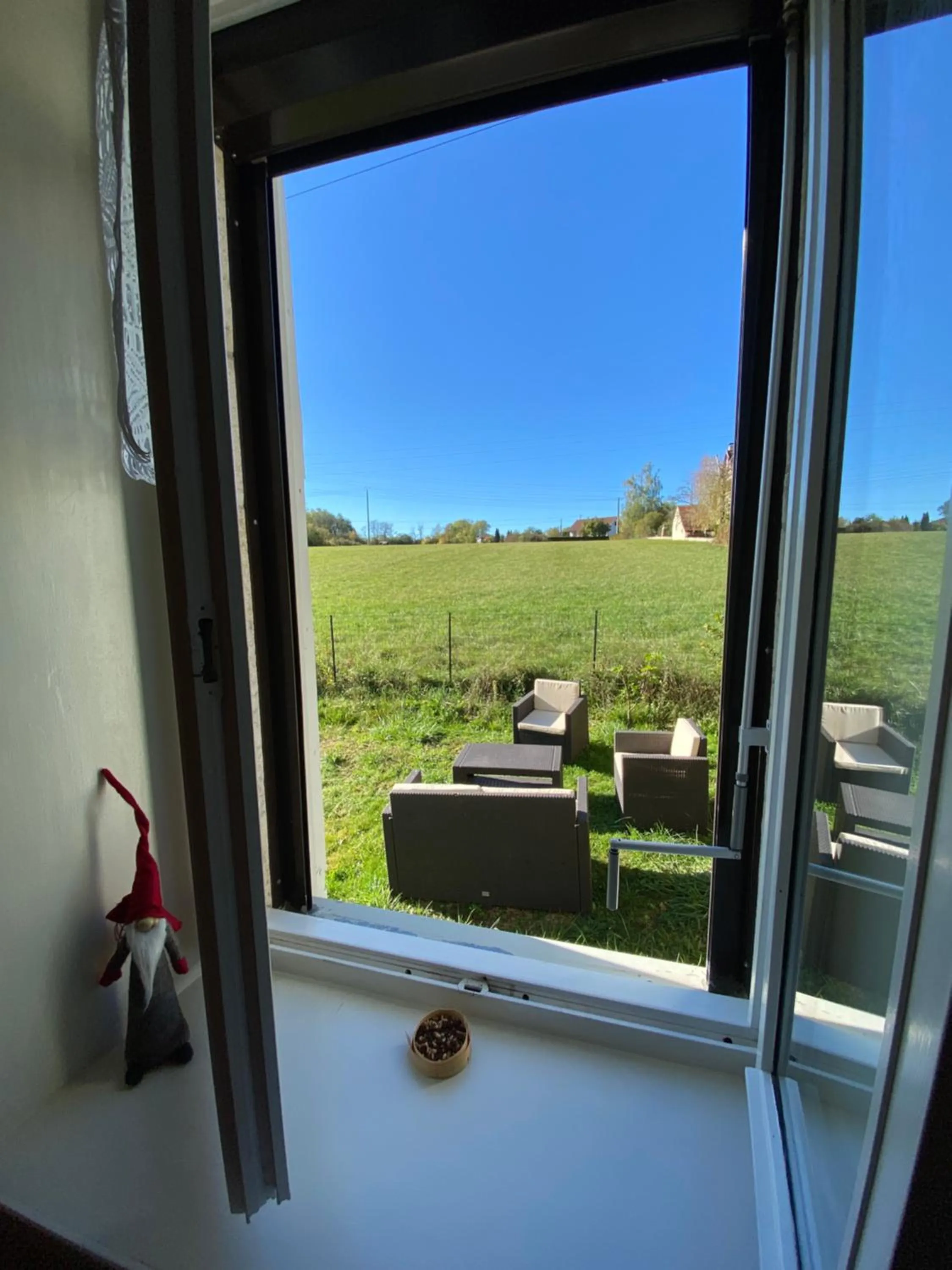 Garden view in La grande marmite du lac de Vouglans