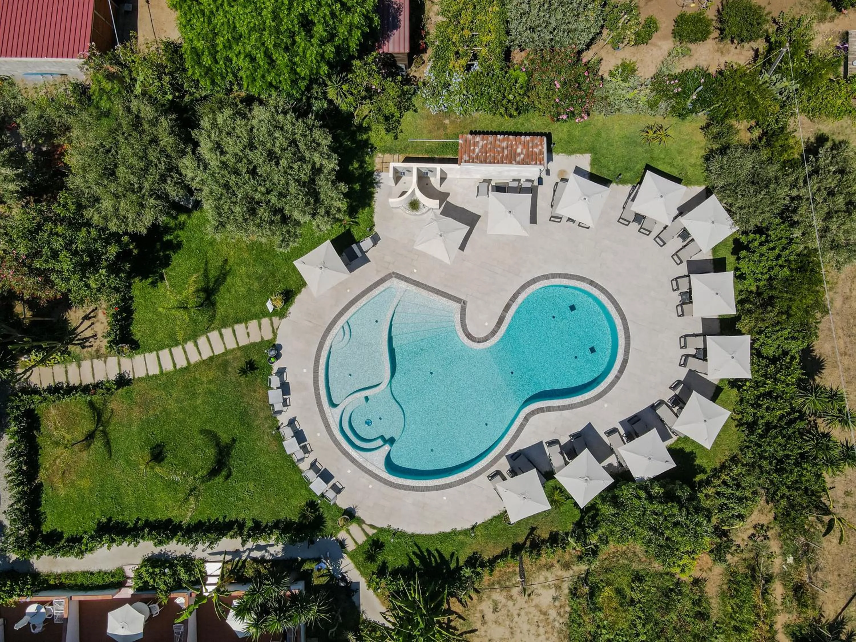 Bird's eye view in Europa rooms and restaurant