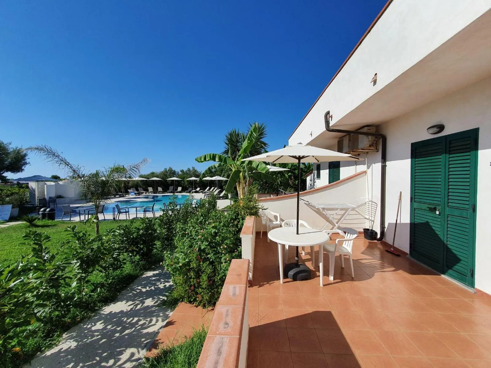 Balcony/Terrace in Europa rooms and restaurant