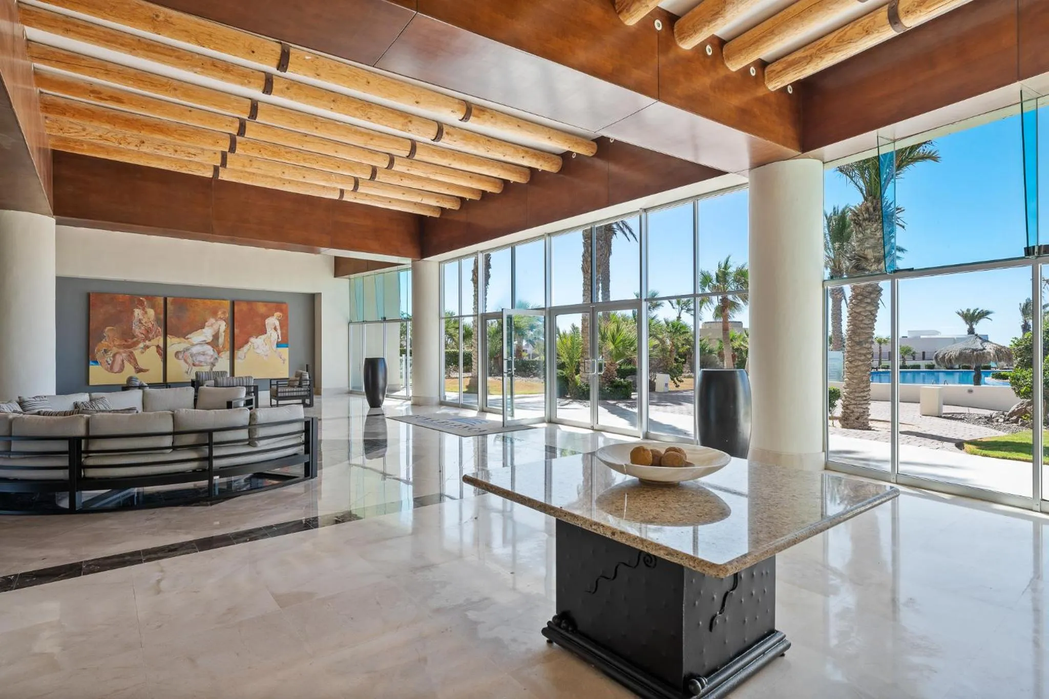 Seating area in Encanto Living Two Bedroom Unit by Kivoya