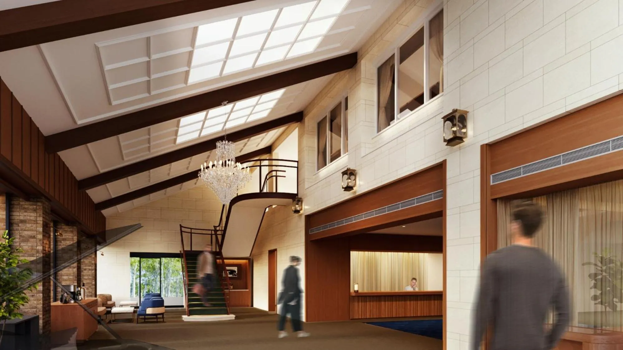 Lobby or reception in Oarai Park Hotel