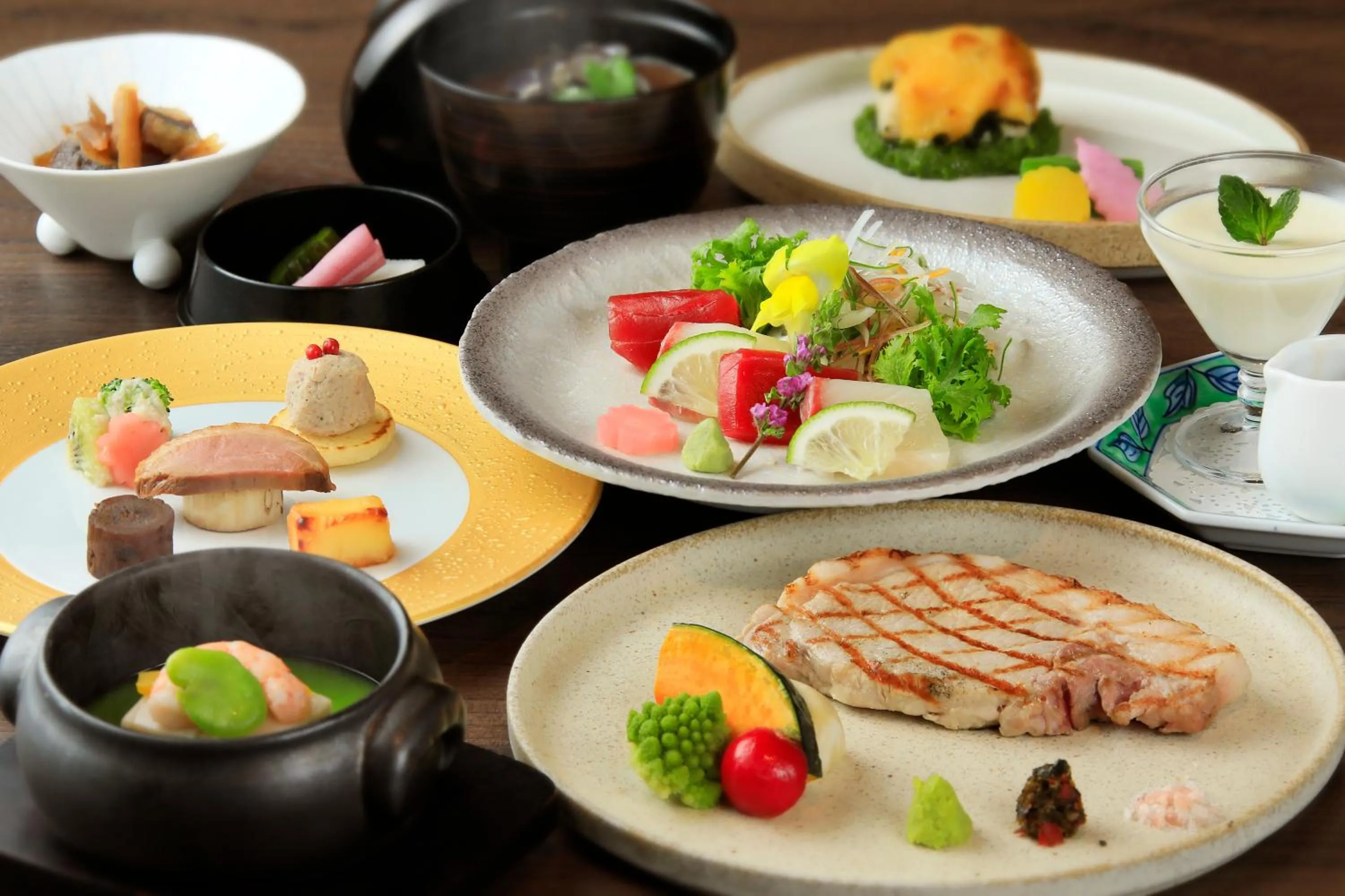 Dinner in Oarai Park Hotel