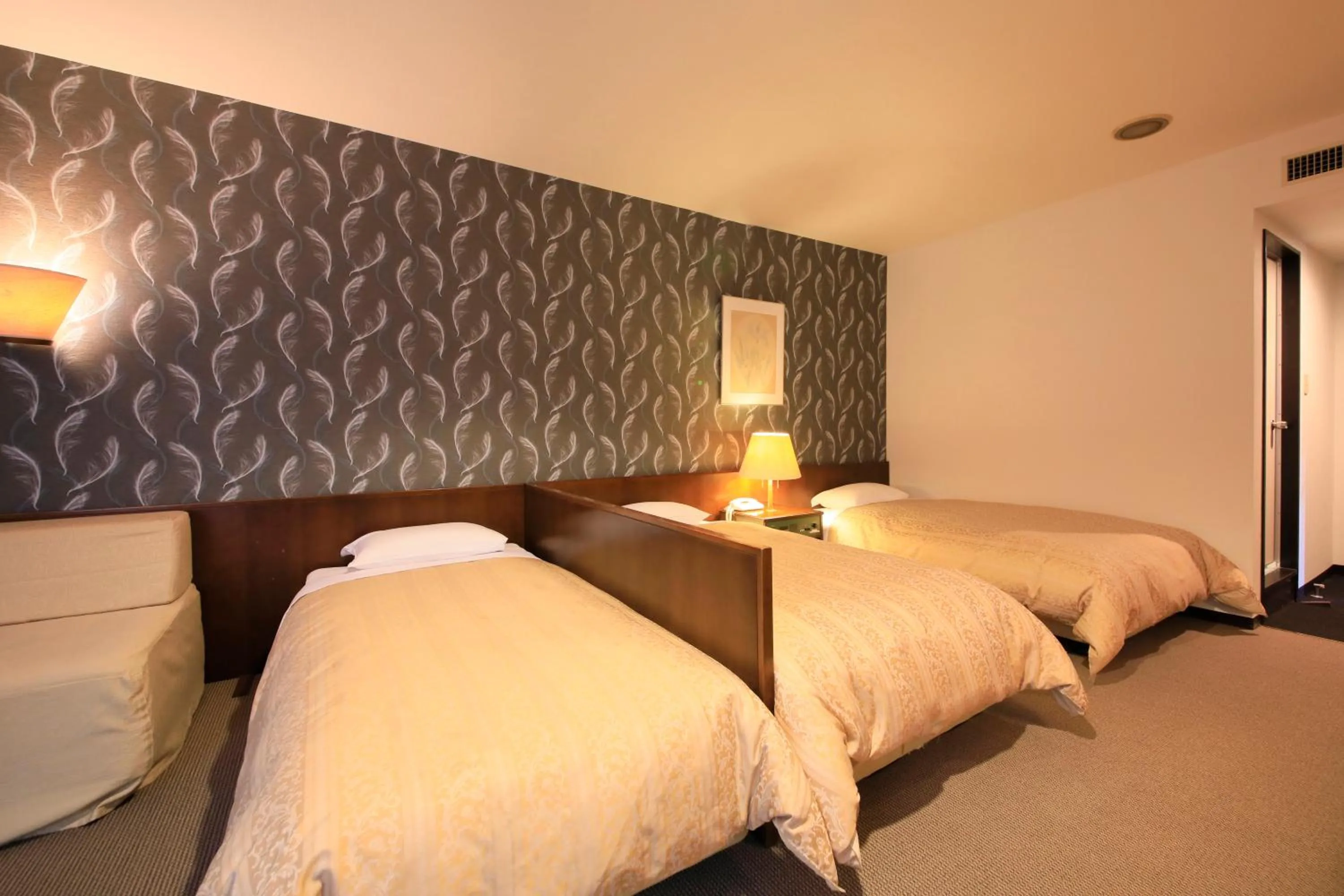 Photo of the whole room, Bed in Oarai Park Hotel